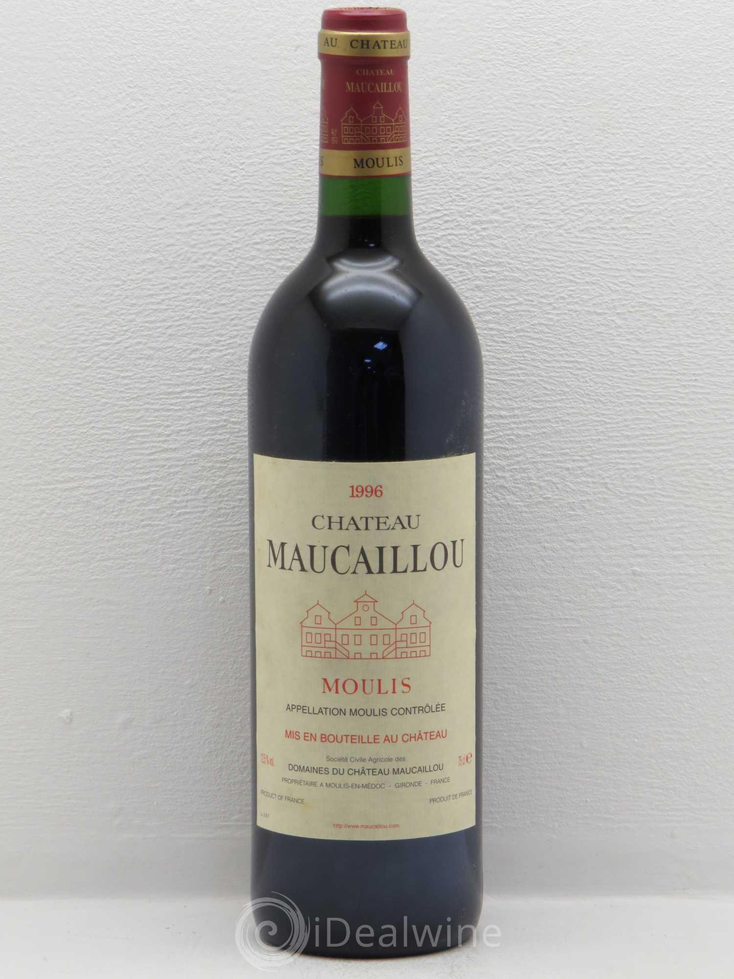 Château Maucaillou 1996 - Lot de 1 bouteille - 0