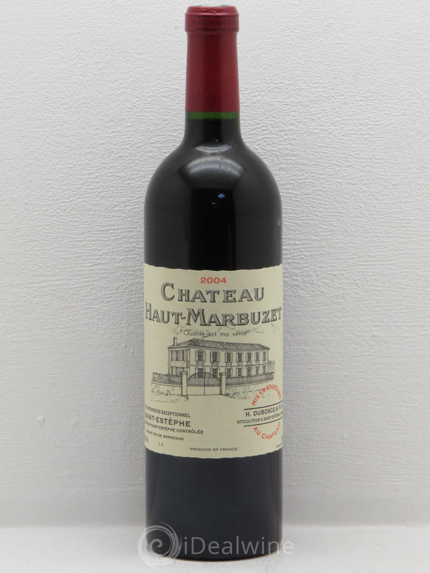 Château Haut Marbuzet 2004 - Lot de 1 bouteille - 0