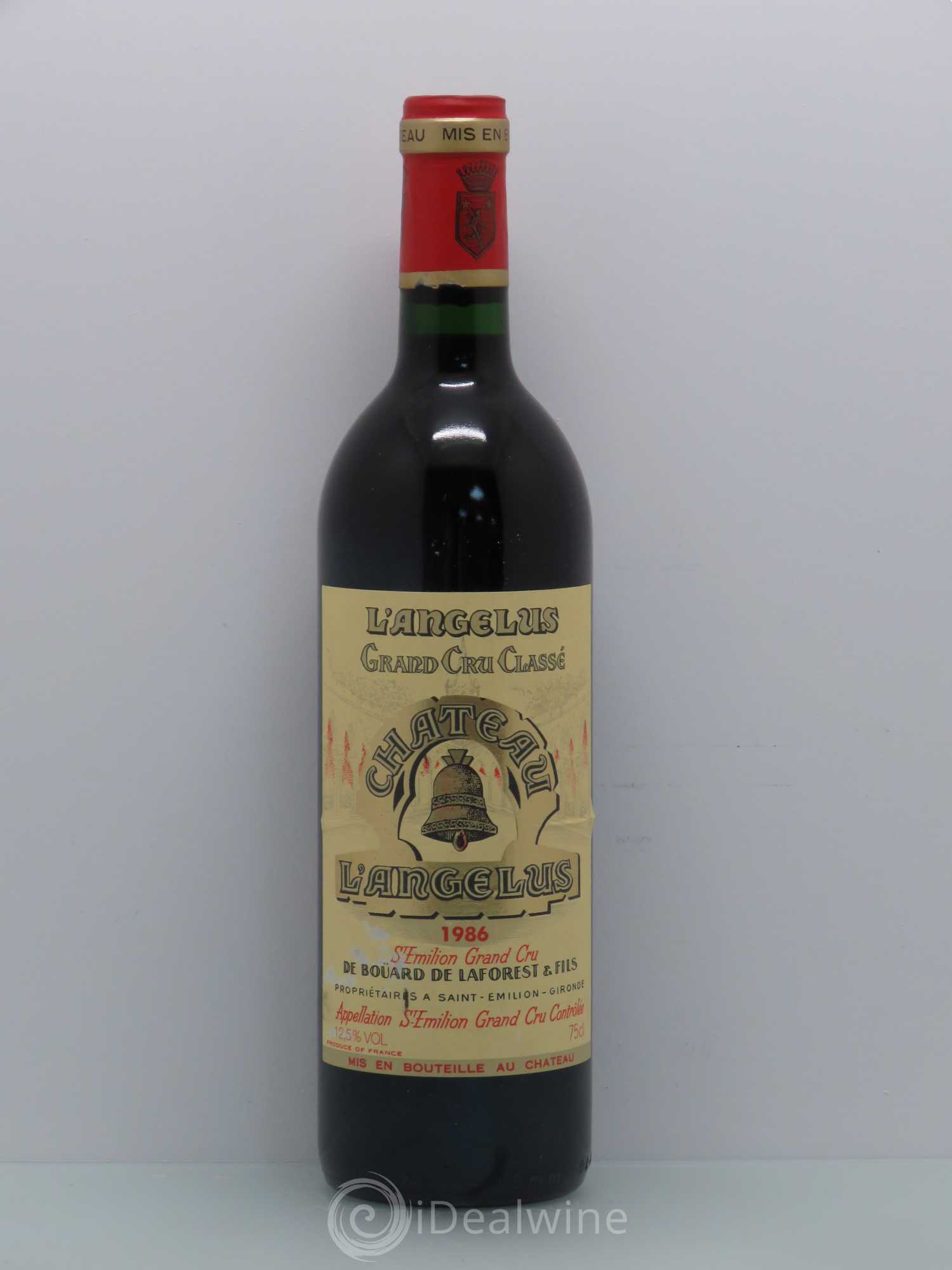 Château Angélus 1er Grand Cru Classé A 1986 - Lot de 1 bouteille - 0