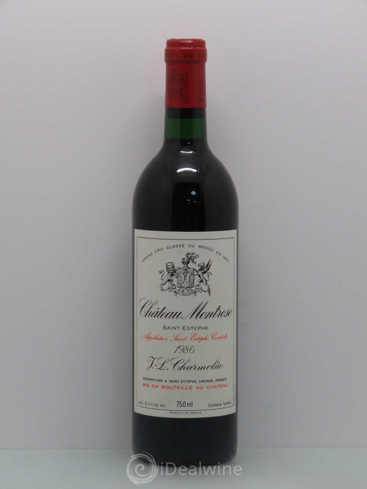 Château Montrose 2ème Grand Cru Classé 1986 - Lot de 1 bouteille - 0