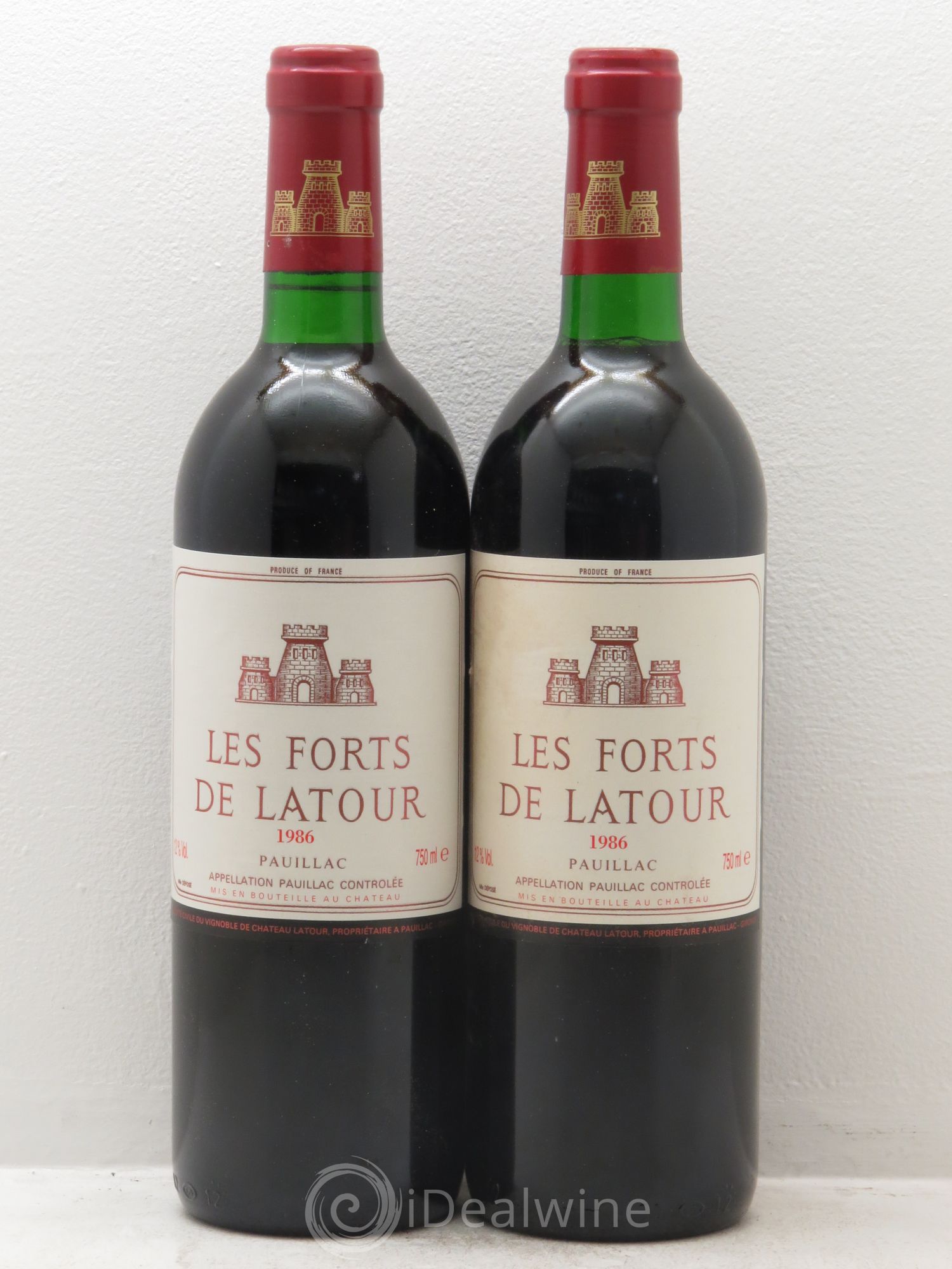 Les Forts de Latour Second Vin 1986 - Lot de 2 bouteilles - 0