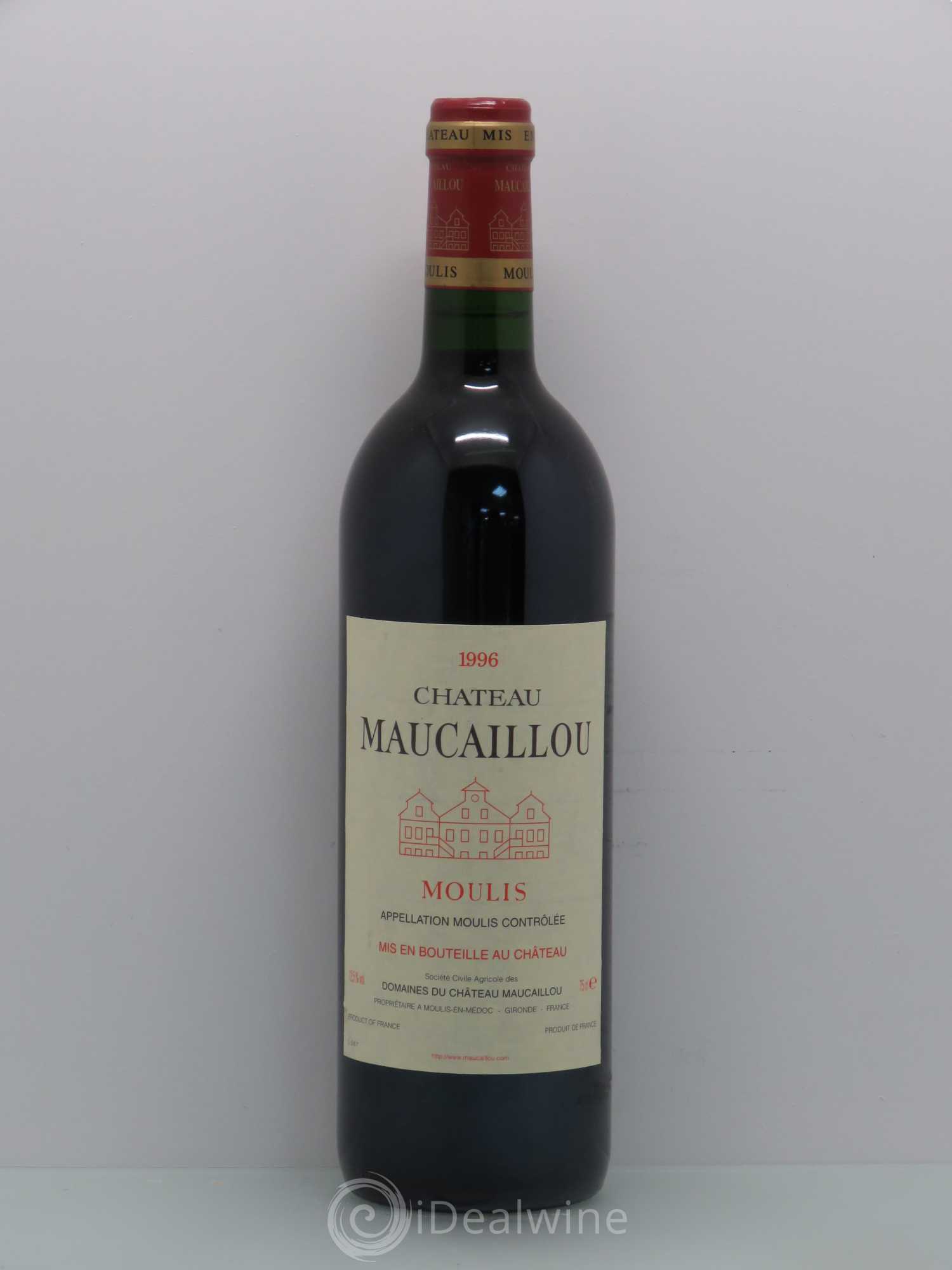 Château Maucaillou 1996 - Lot de 1 bouteille - 0
