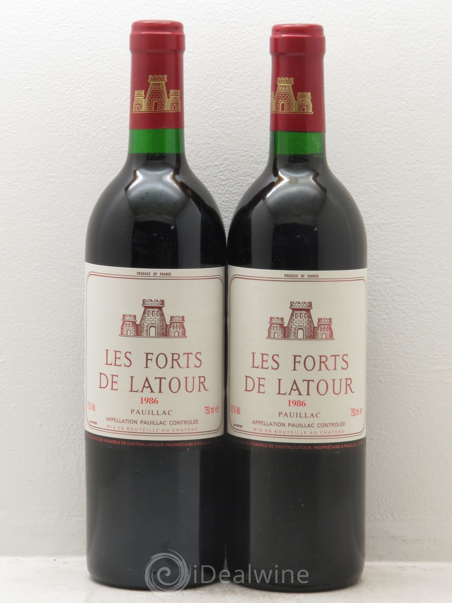 Les Forts de Latour Second Vin 1986 - Lot de 2 bouteilles - 0