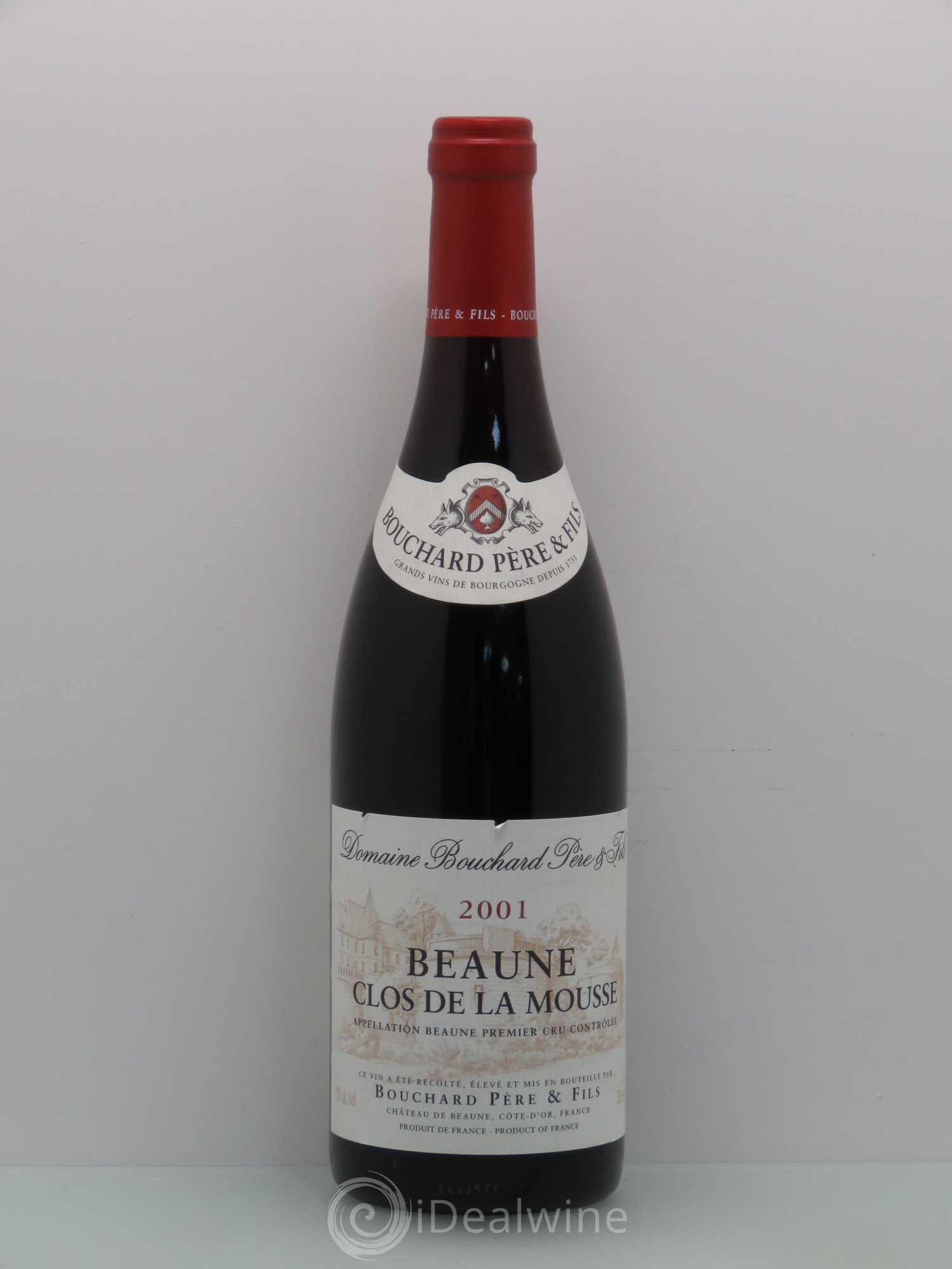 Beaune 1er Cru Clos de la Mousse Bouchard Père & Fils 2001 - Lot de 1 bouteille - 0