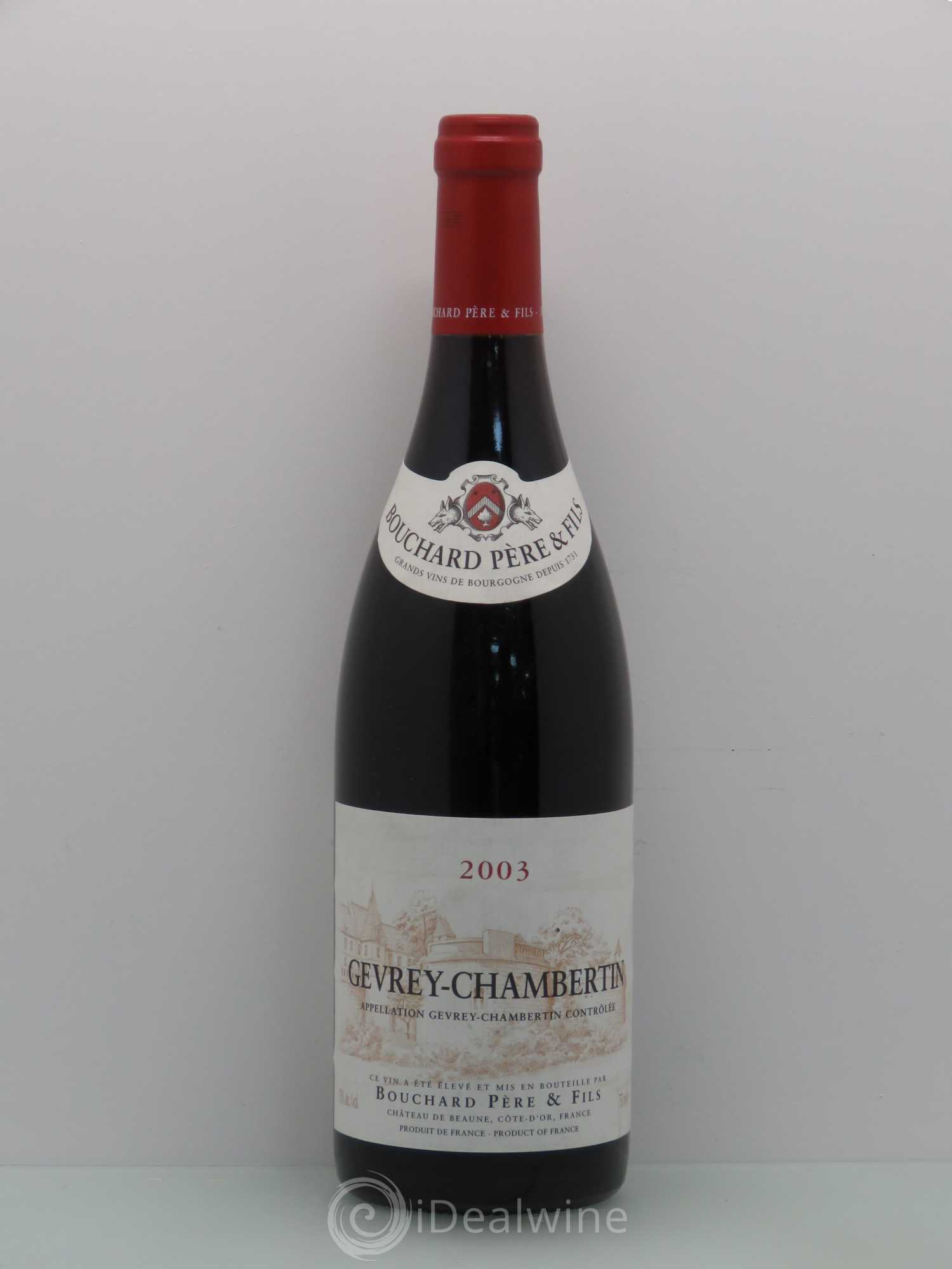 Gevrey-Chambertin Bouchard Pere Et Fils 2003 - Lot de 1 bouteille - 0