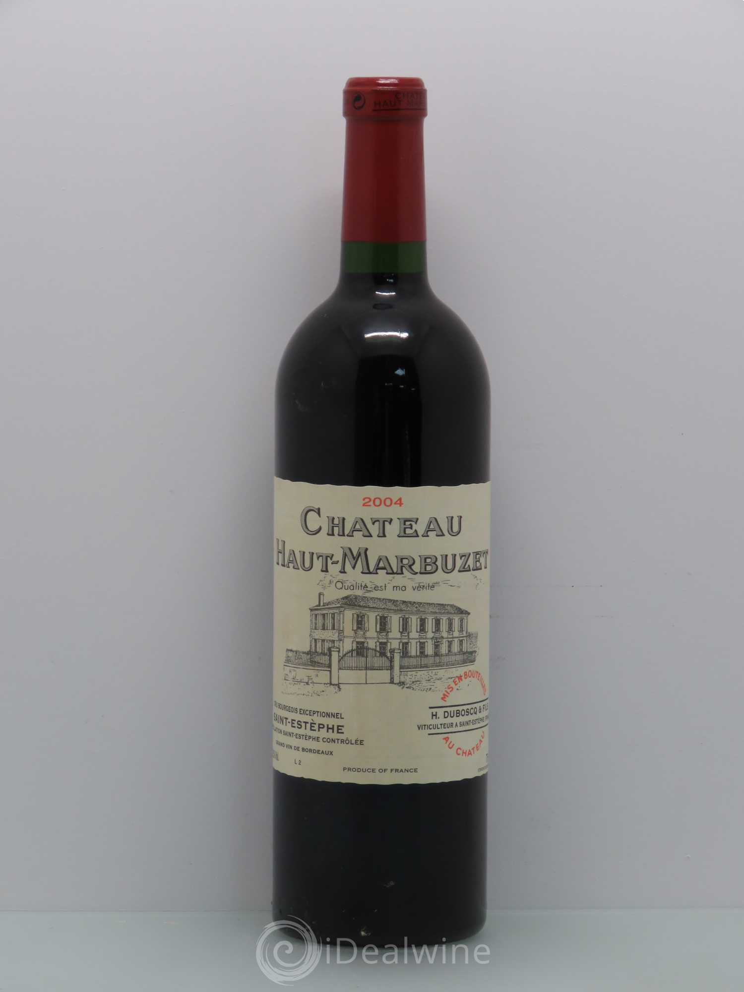 Château Haut Marbuzet 2004 - Lot de 1 bouteille - 0