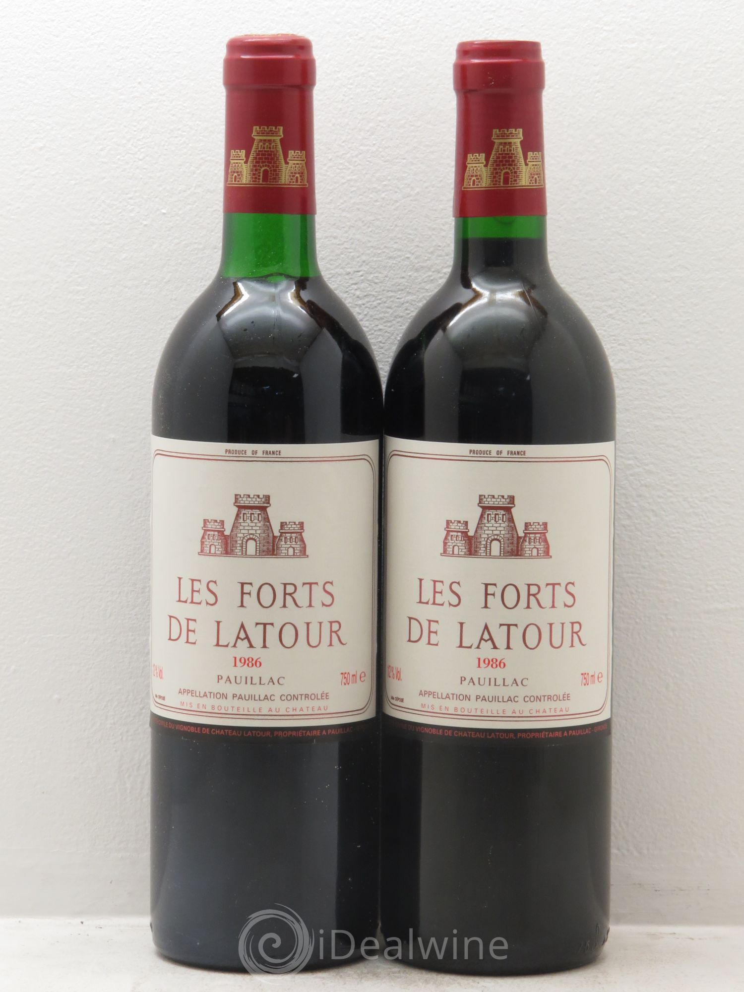 Les Forts de Latour Second Vin 1986 - Lot de 2 bouteilles - 0