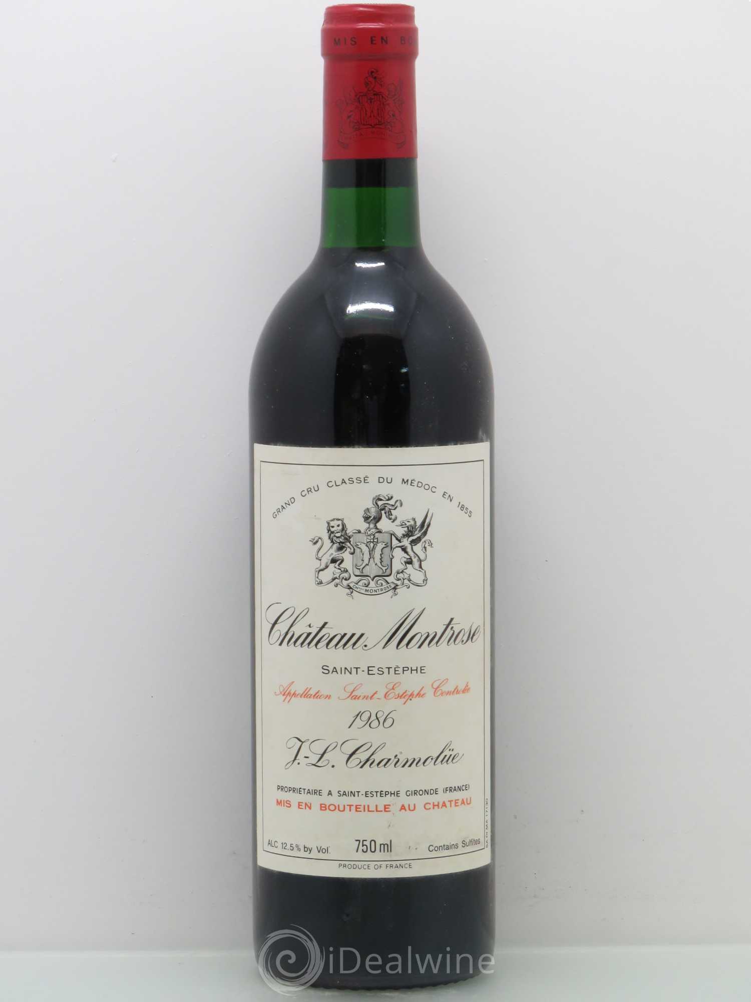 Château Montrose 2ème Grand Cru Classé 1986 - Lot de 1 bouteille - 0