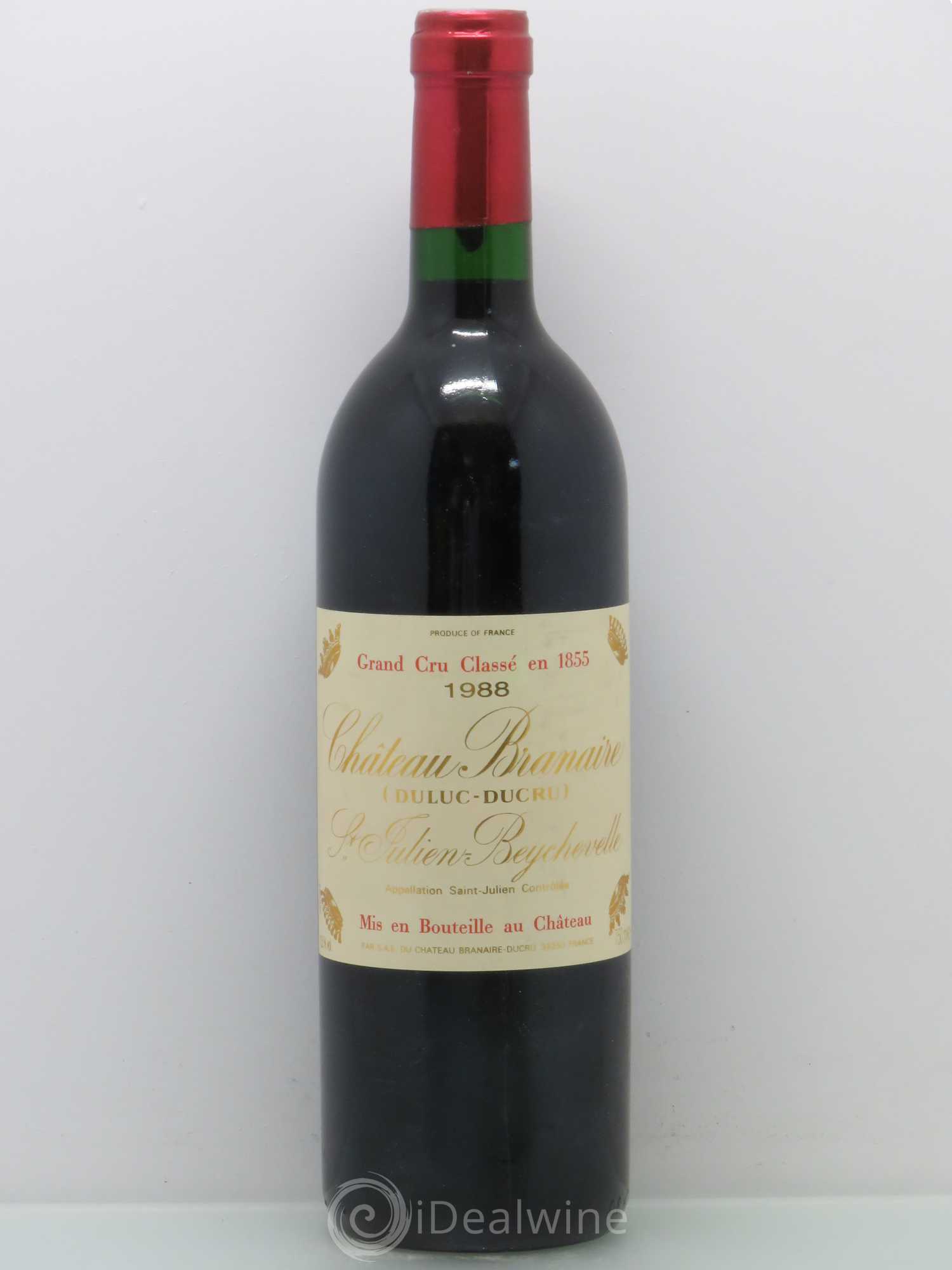 Château Branaire Ducru 4ème Grand Cru Classé 1988 - Lot de 1 bouteille - 0