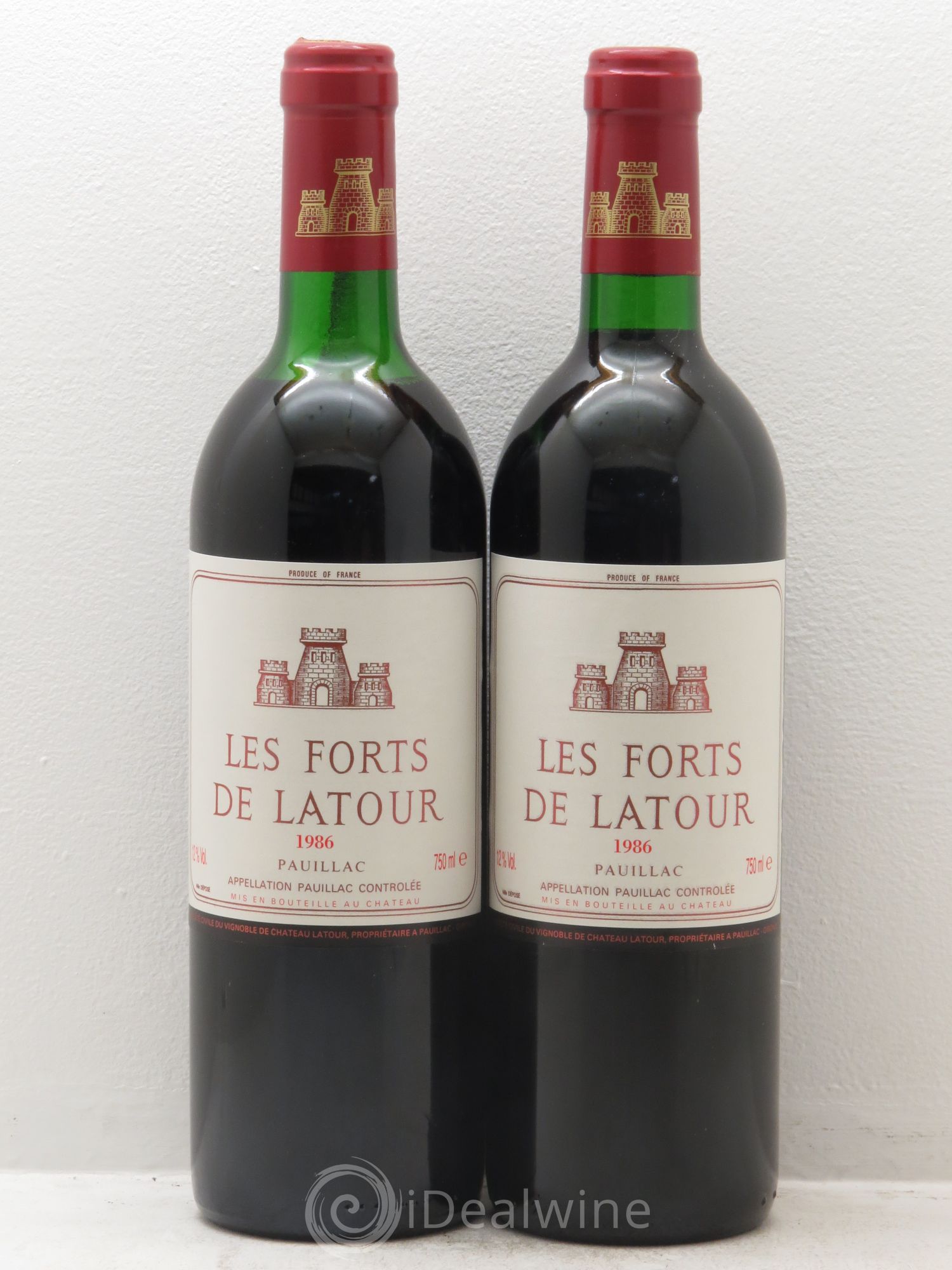 Les Forts de Latour Second Vin 1986 - Lot de 2 bouteilles - 0