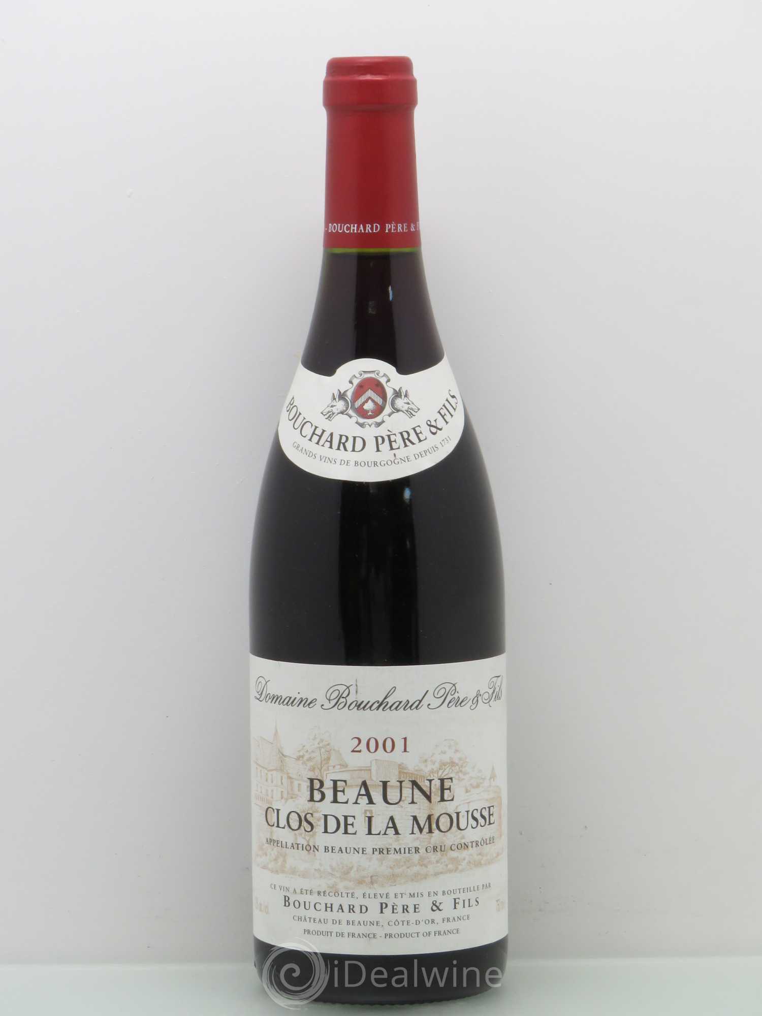 Beaune 1er Cru Clos de la Mousse Bouchard Père & Fils 2001 - Lot de 1 bouteille - 0