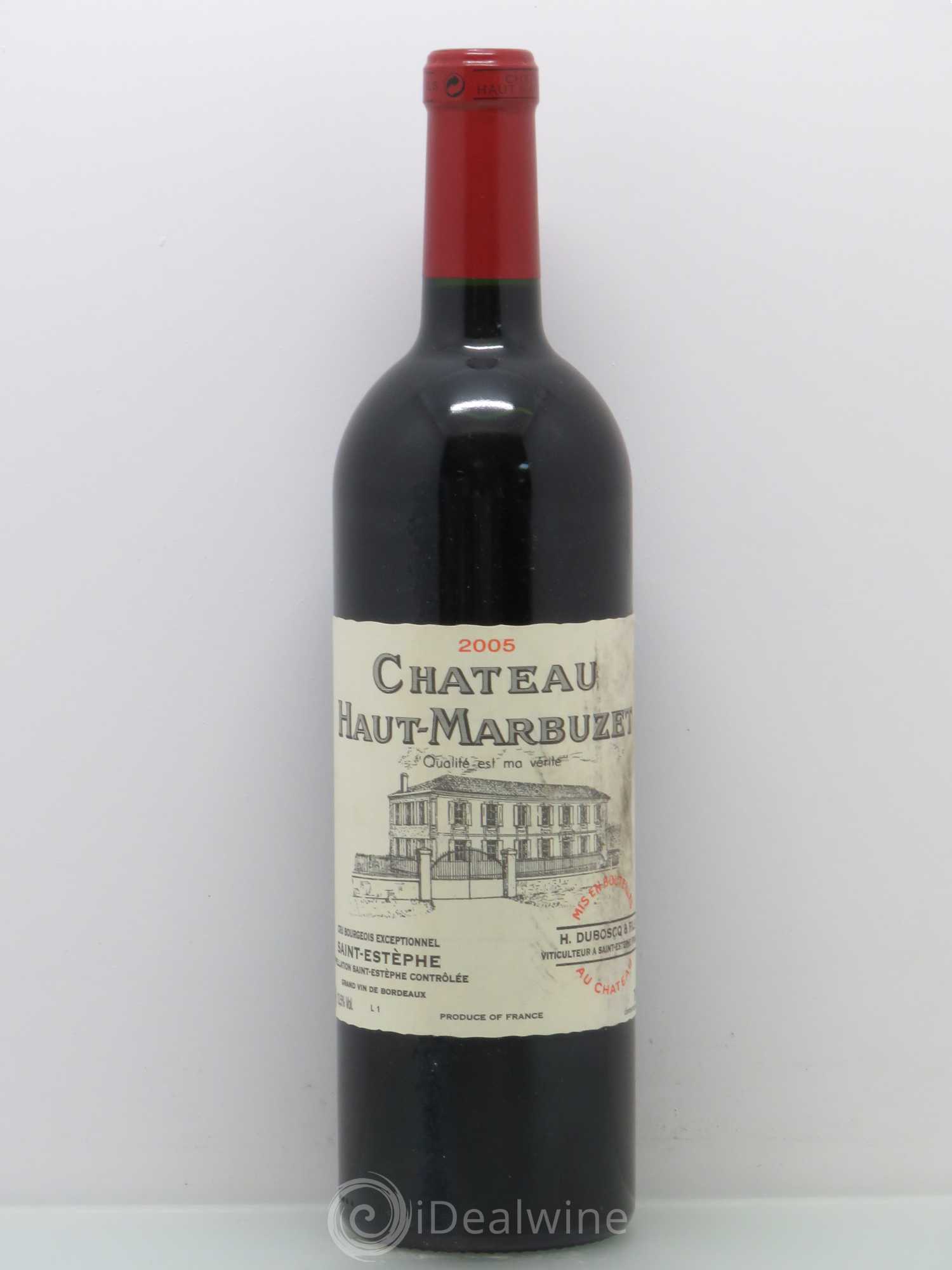 Château Haut Marbuzet 2001 - Lot de 1 bouteille - 0