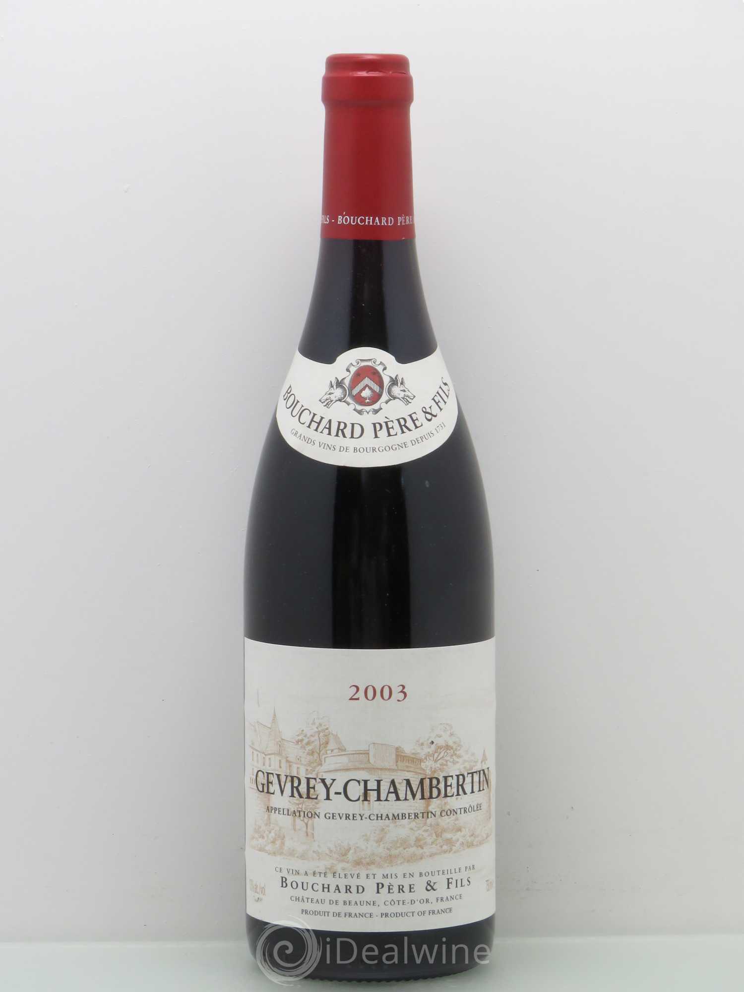 Gevrey-Chambertin Bouchard Pere Et Fils 2003 - Lot de 1 bouteille - 0