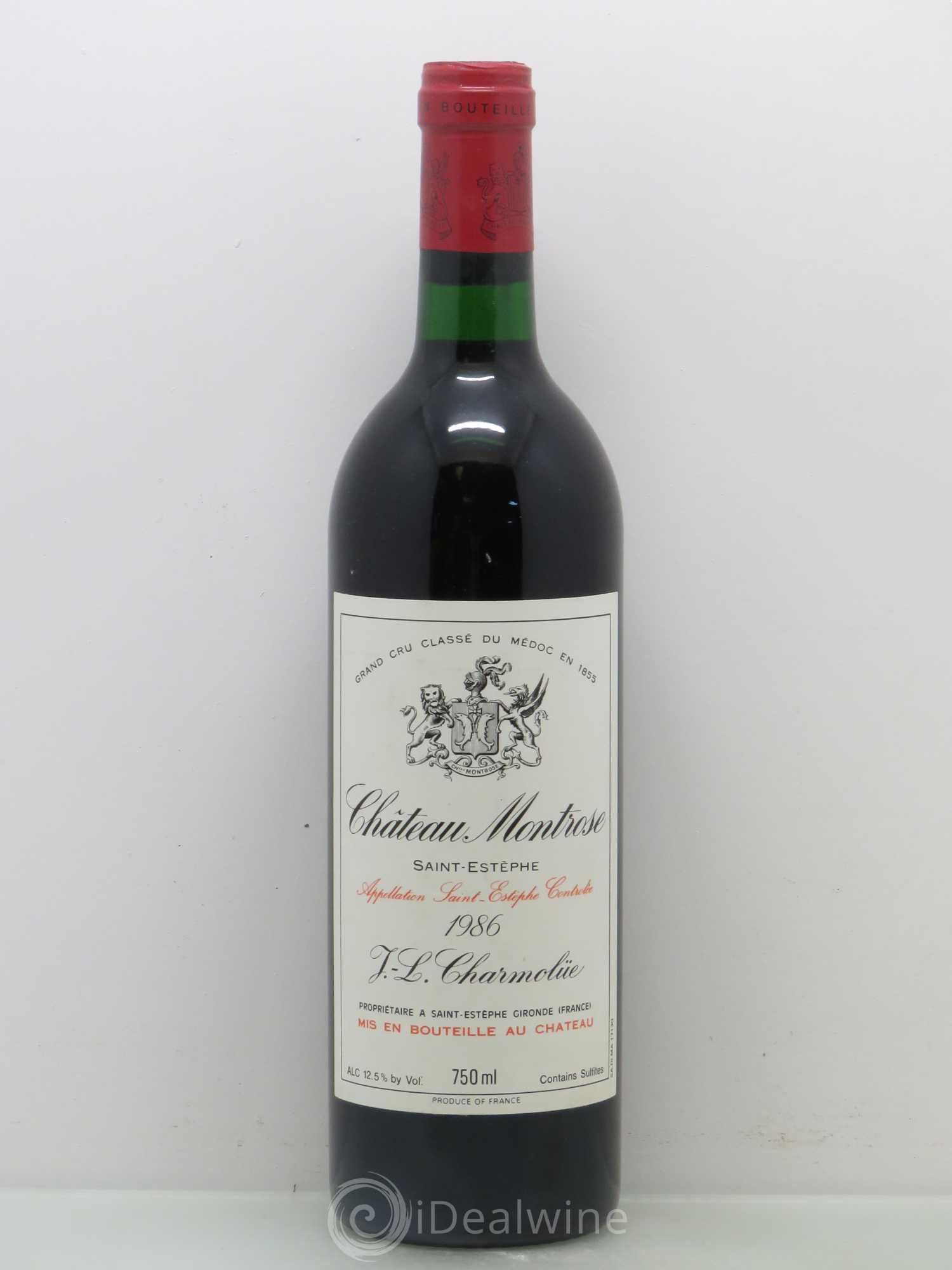 Château Montrose 2ème Grand Cru Classé 1986 - Lot de 1 bouteille - 0