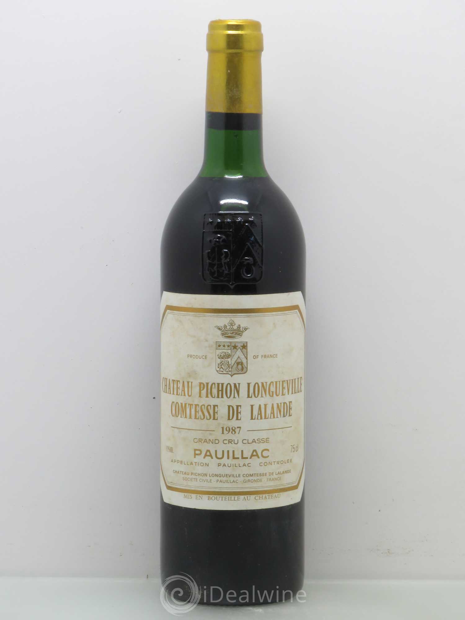 Château Pichon Longueville Comtesse de Lalande 2ème Grand Cru Classé 1987 - Lot de 1 bouteille - 0