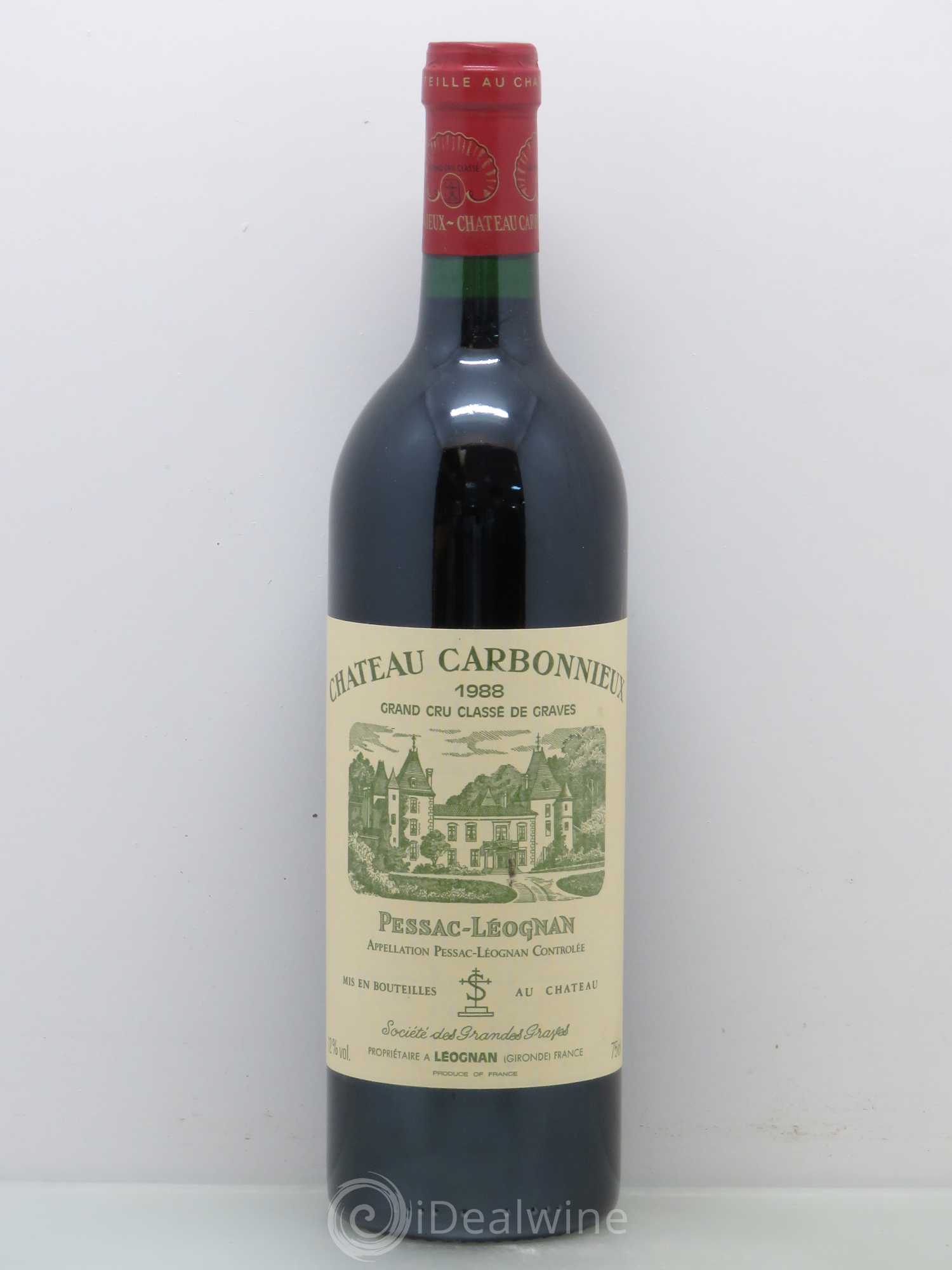 Château Carbonnieux Cru Classé de Graves 1988 - Lot de 1 bouteille - 0