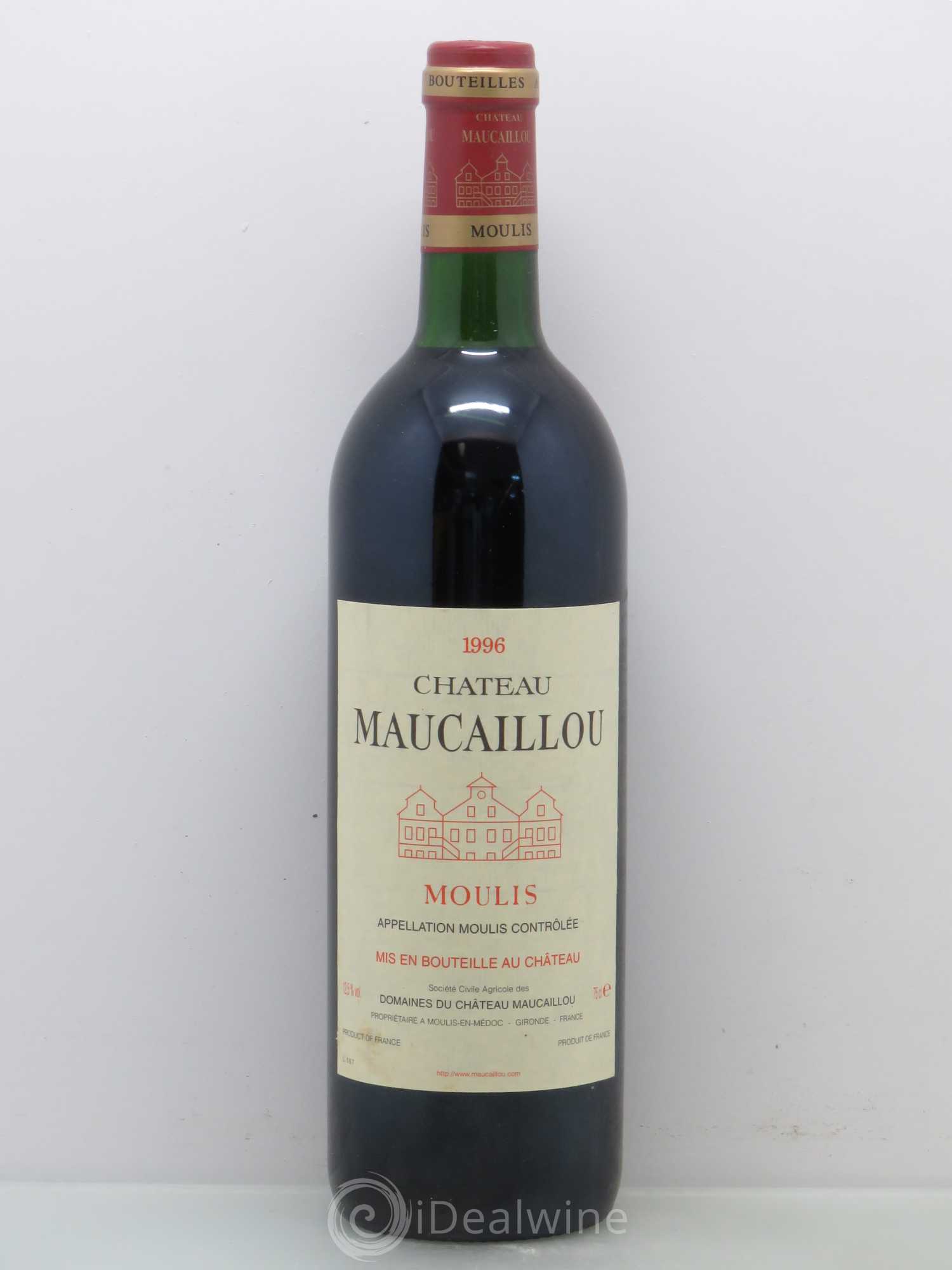 Château Maucaillou 1996 - Lot de 1 bouteille - 0