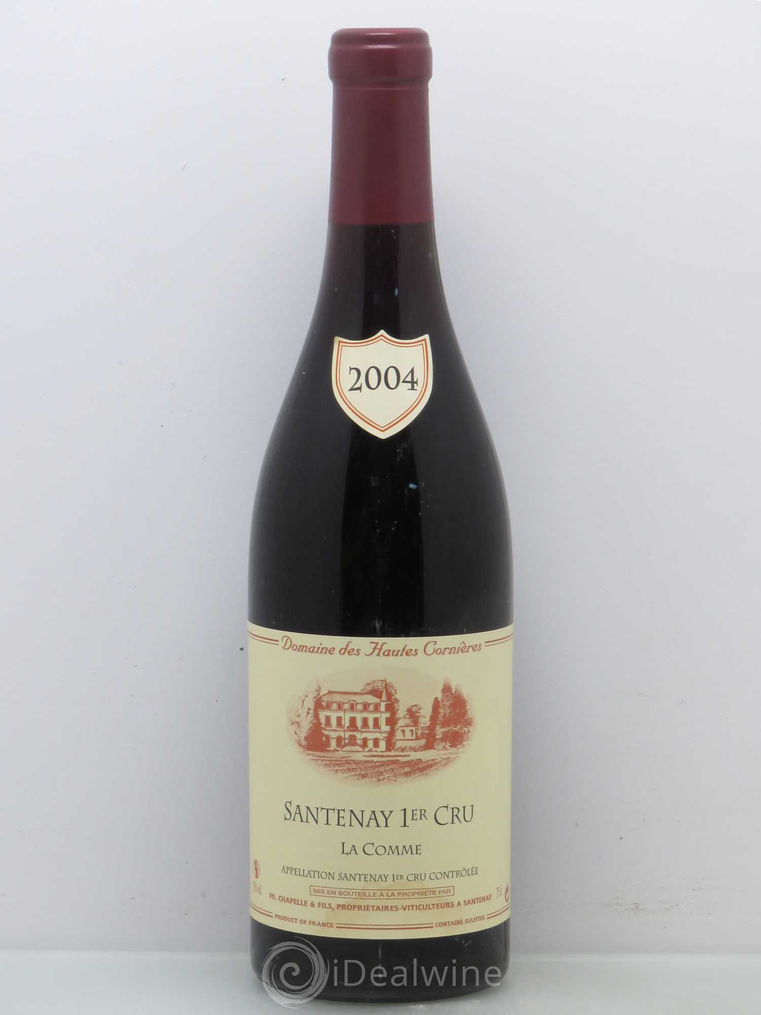 Santenay 1er Cru La Comme Domaine des Hautes Cornières 2004 - Posten von 1 Flasche - 0