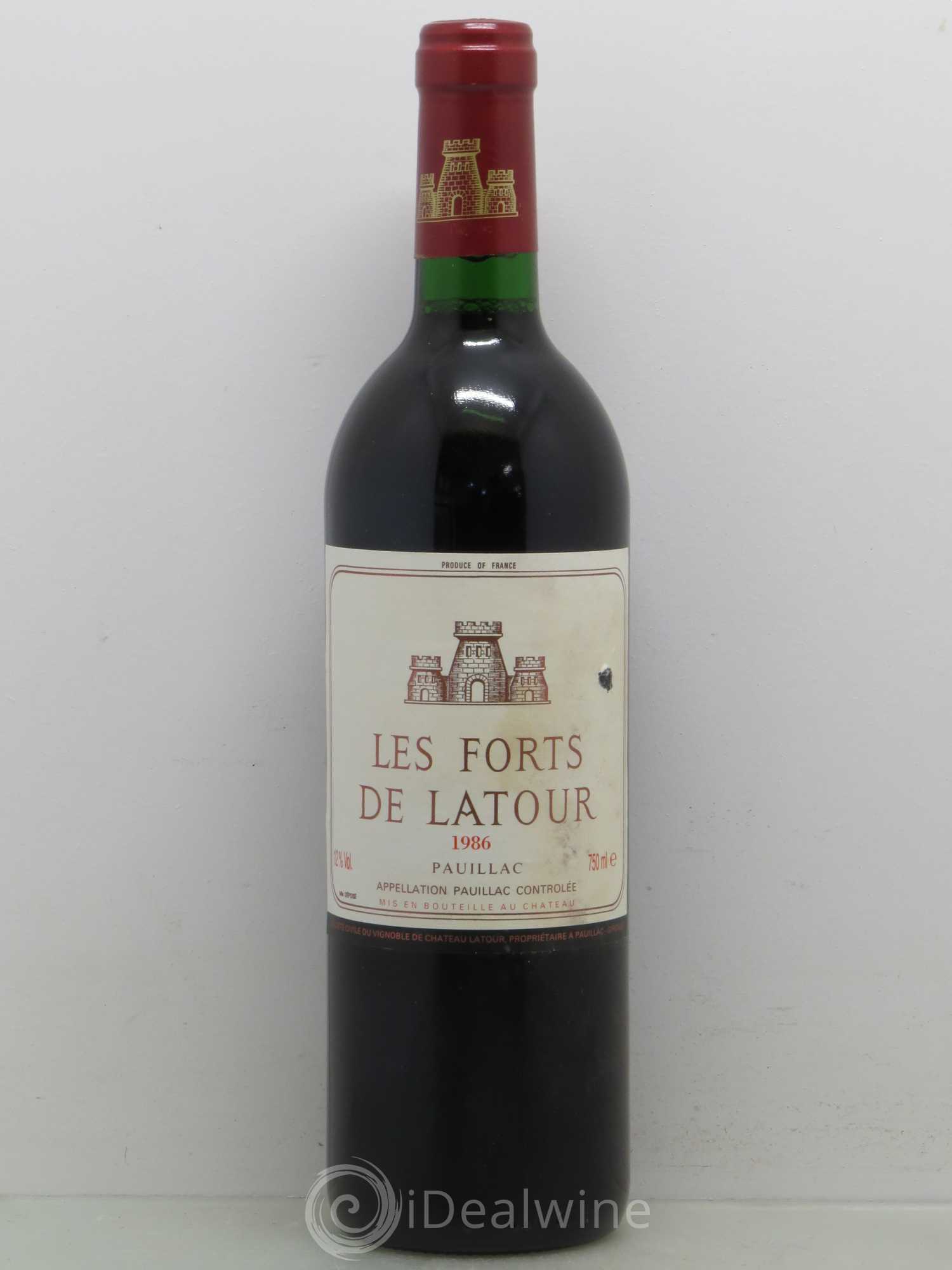 Les Forts de Latour Second Vin 1986 - Lot de 1 bouteille - 0