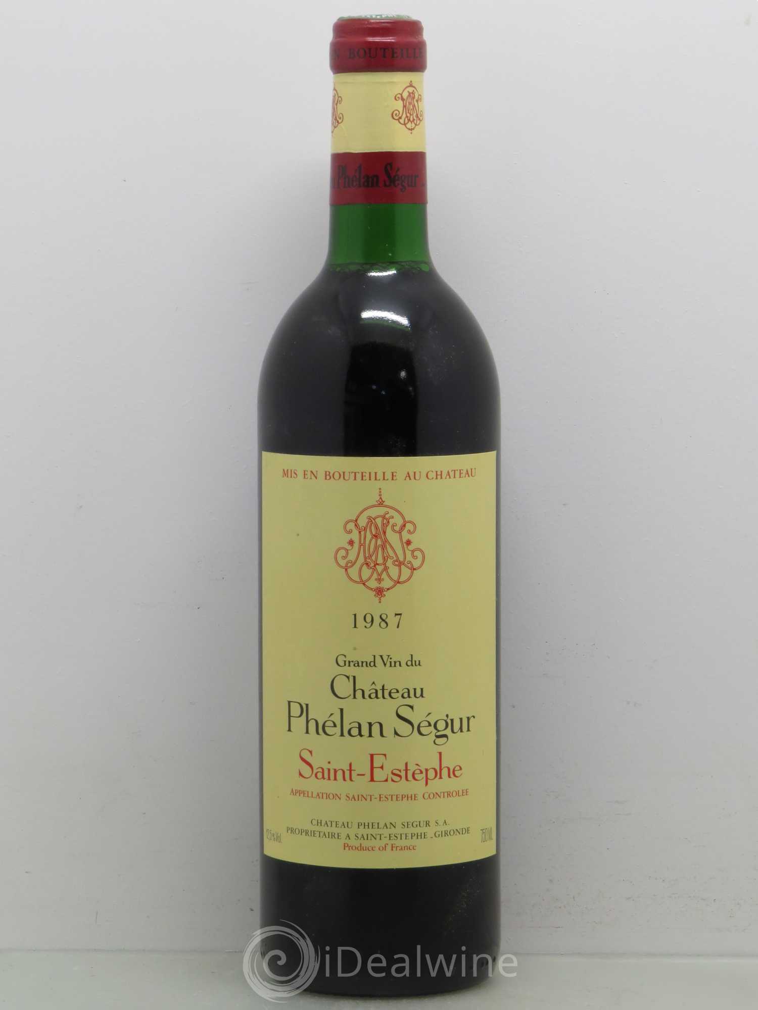 Château Phélan Ségur 1987 - Lot de 1 bouteille - 0
