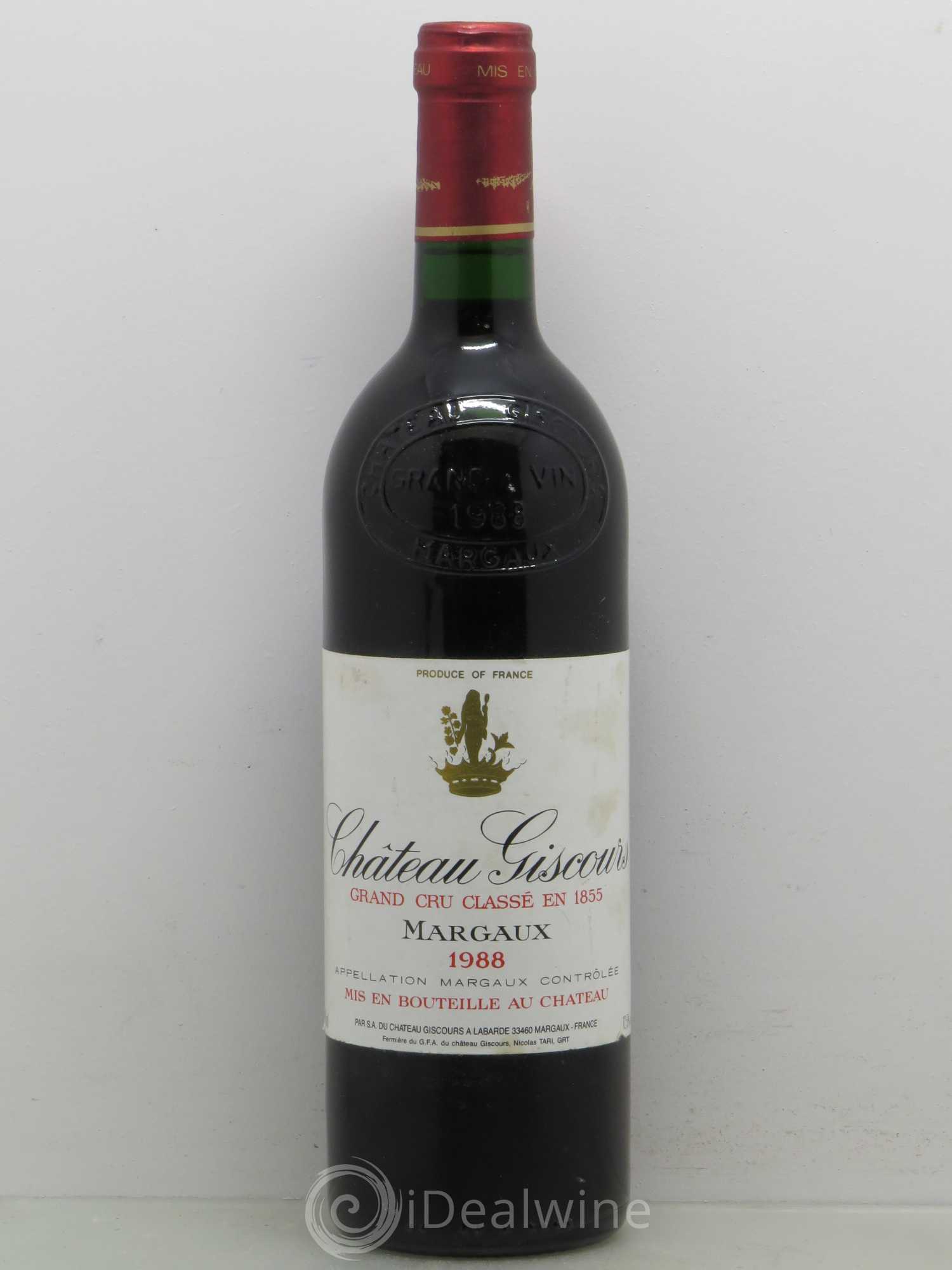 Château Giscours 3ème Grand Cru Classé 1988 - Lot de 1 bouteille - 0