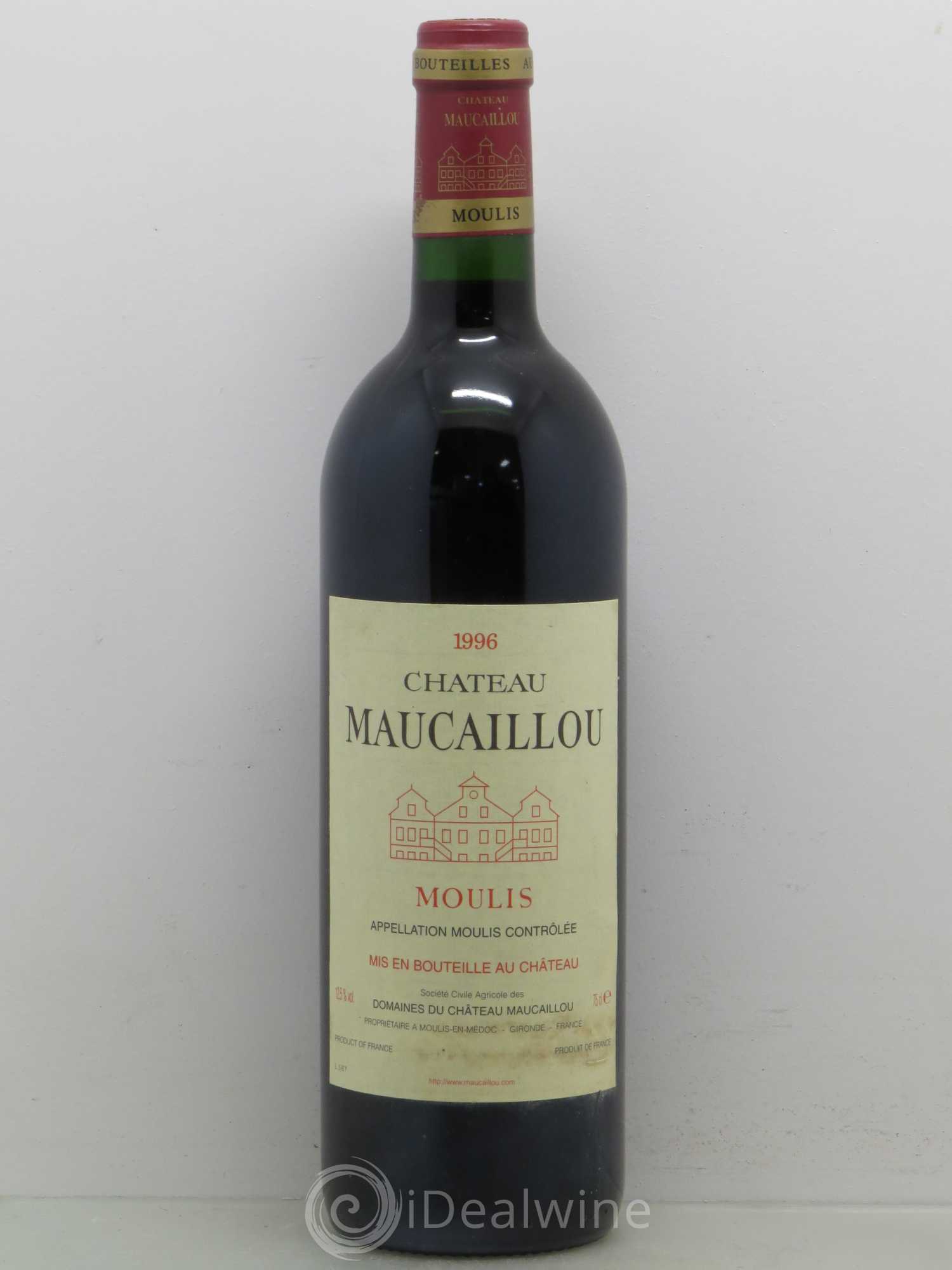 Château Maucaillou 1996 - Lot de 1 bouteille - 0