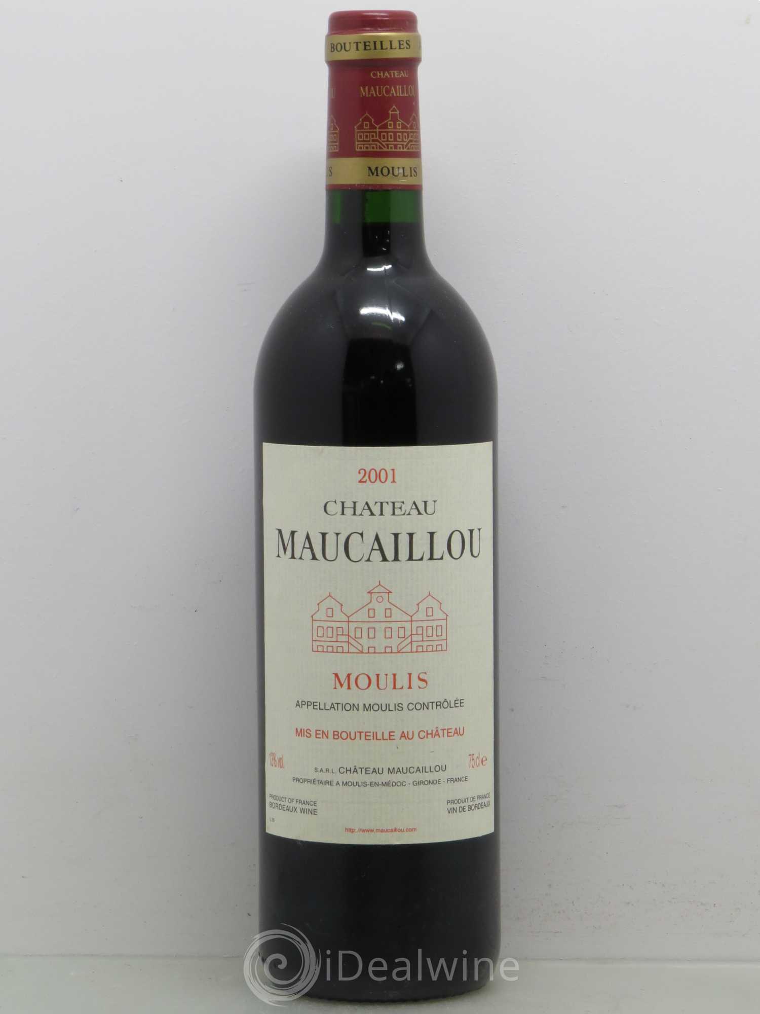 Château Maucaillou 2001 - Lot de 1 bouteille - 0