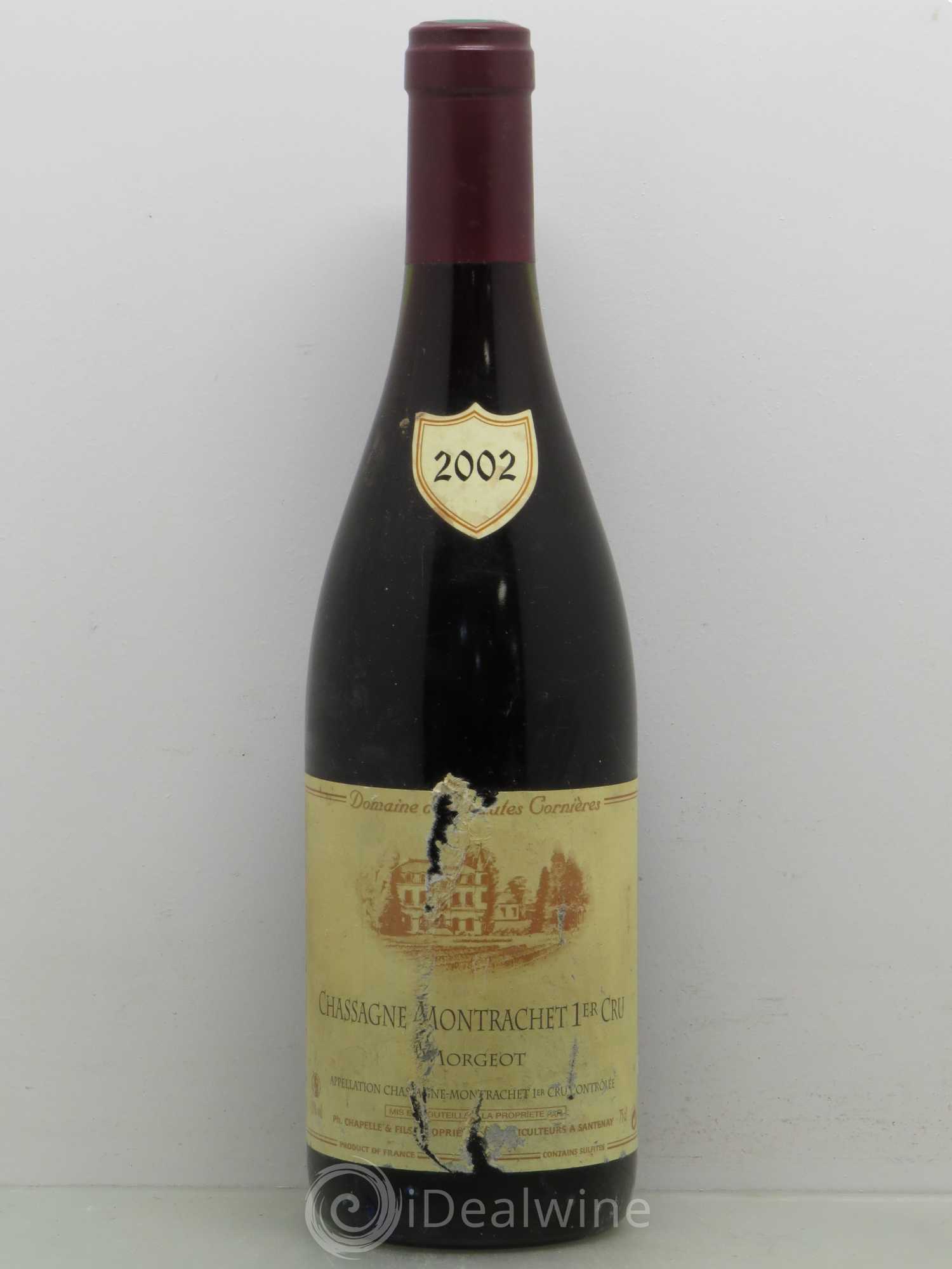 Chassagne-Montrachet 1er Cru Morgeot - Philippe Chapelle 2002 - Lot de 1 bouteille - 0