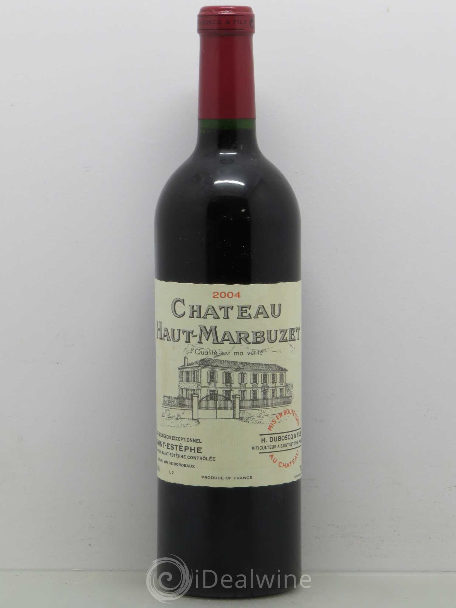 Château Haut Marbuzet 2004 - Lot de 1 bouteille - 0
