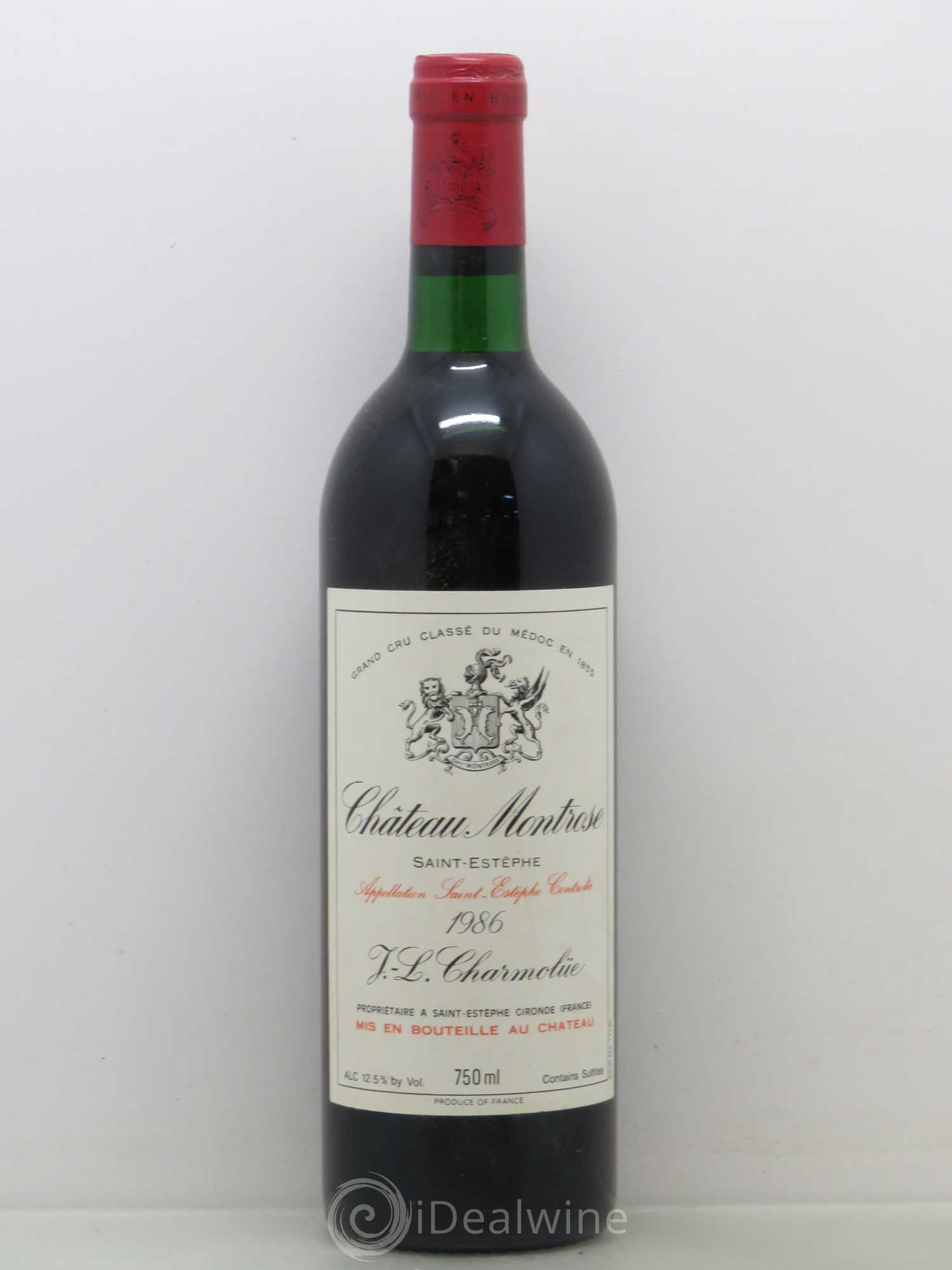 Château Montrose 2ème Grand Cru Classé 1986 - Lot de 1 bouteille - 0