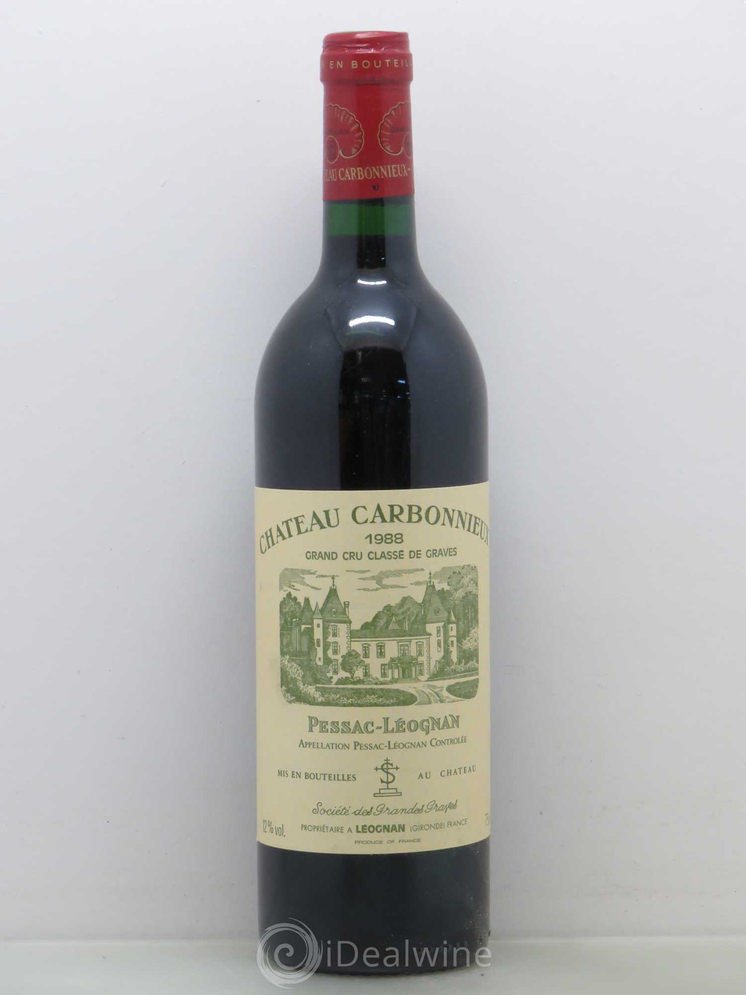 Château Carbonnieux Cru Classé de Graves 1988 - Lot de 1 bouteille - 0