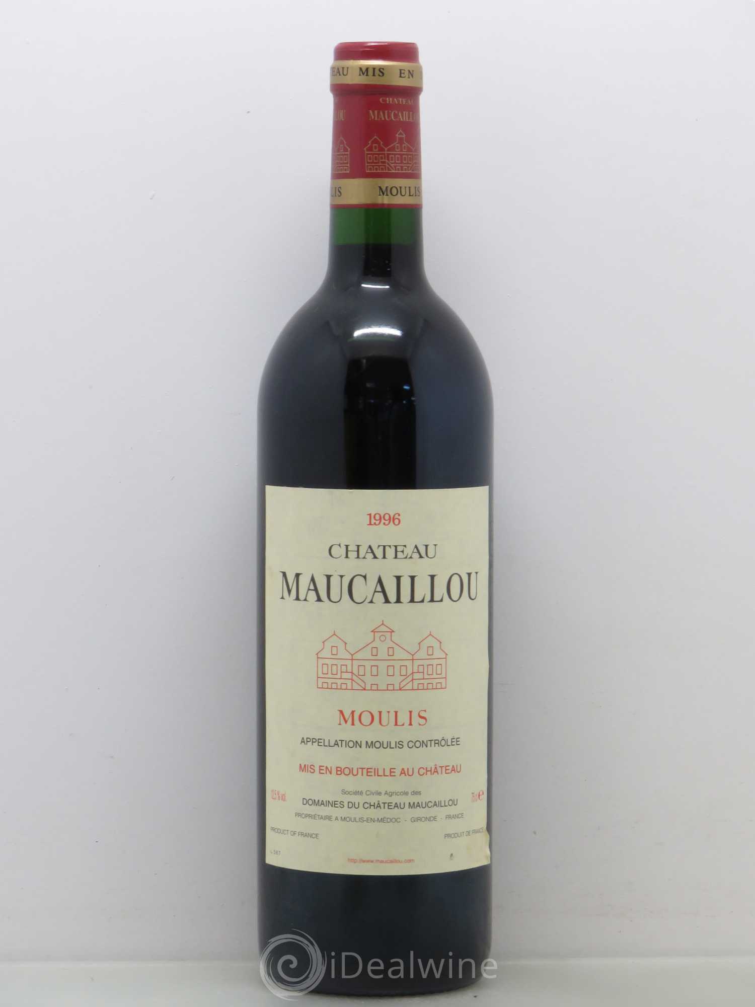 Château Maucaillou 1996 - Lot de 1 bouteille - 0