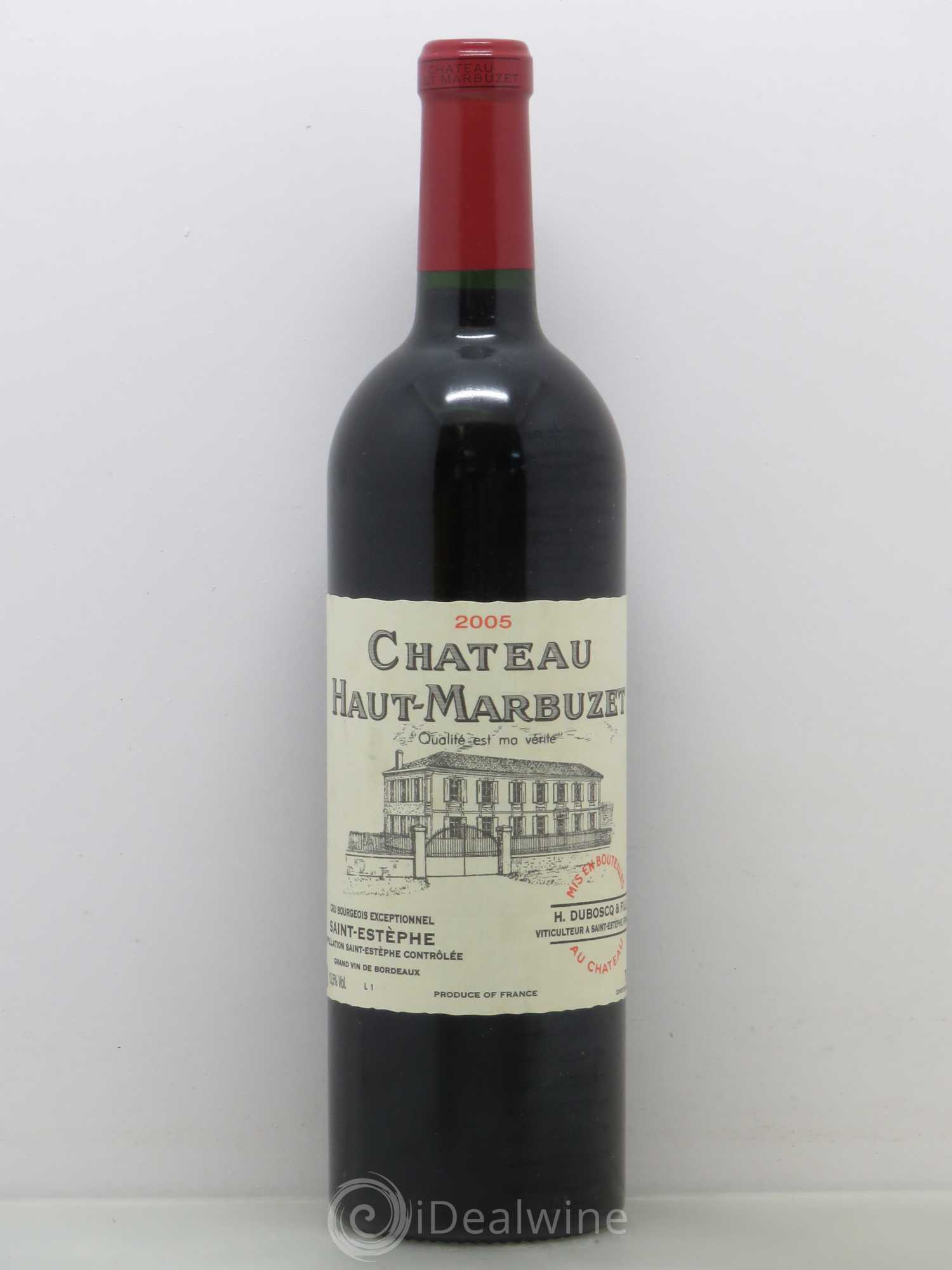 Château Haut Marbuzet 2005 - Lot de 1 bouteille - 0