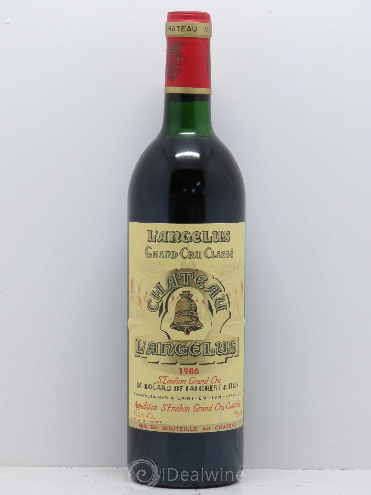 Château Angélus 1er Grand Cru Classé A 1986 - Lot de 1 bouteille - 0