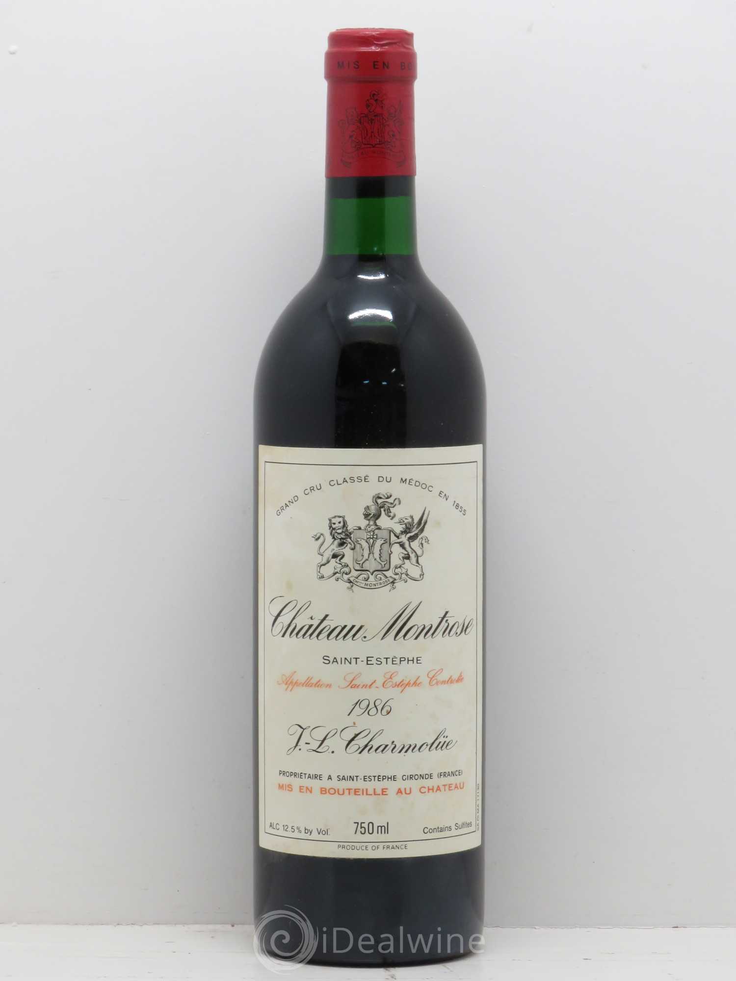 Château Montrose 2ème Grand Cru Classé 1986 - Lot de 1 bouteille - 0