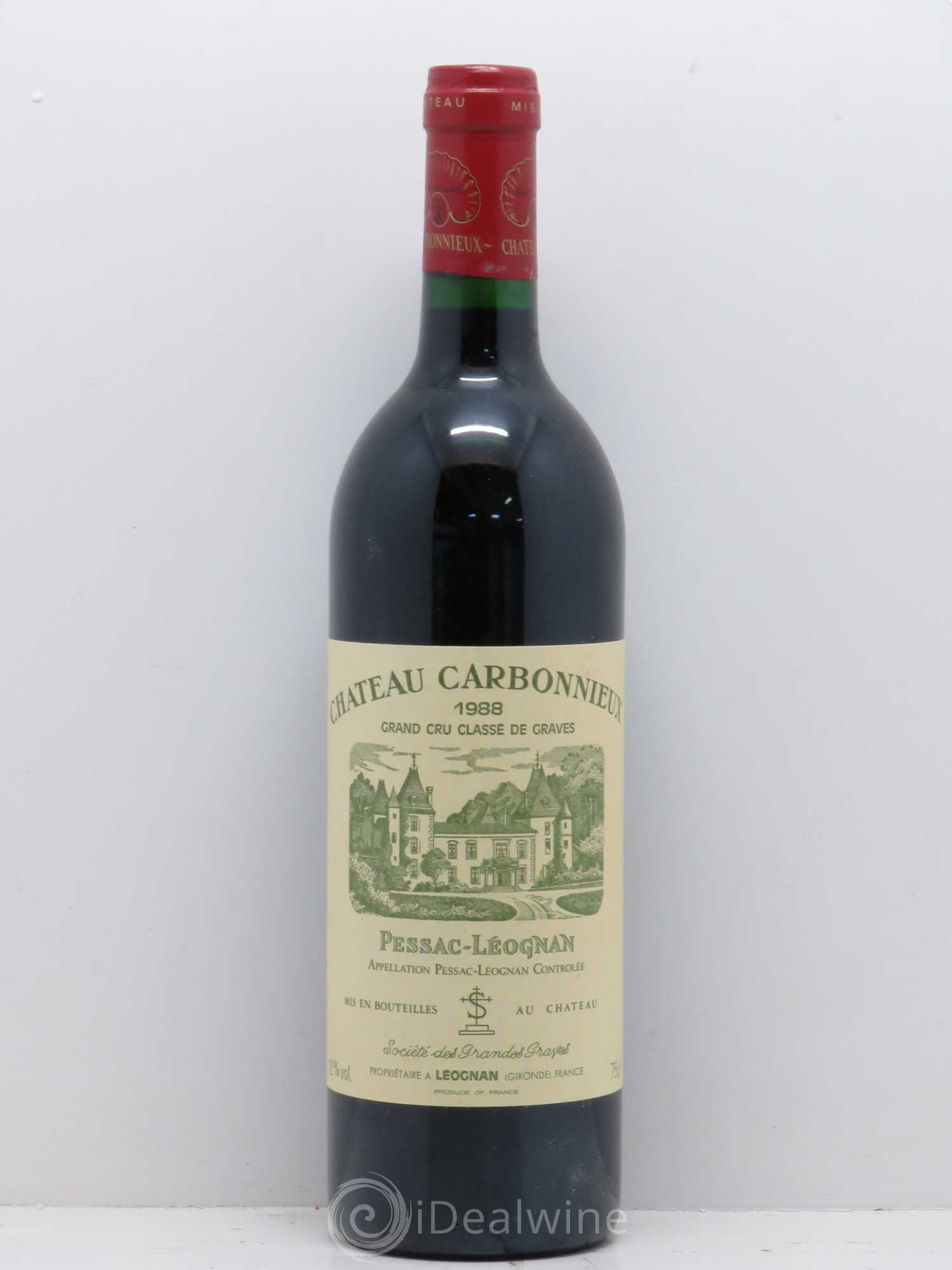 Château Carbonnieux Cru Classé de Graves 1988 - Lot de 1 bouteille - 0