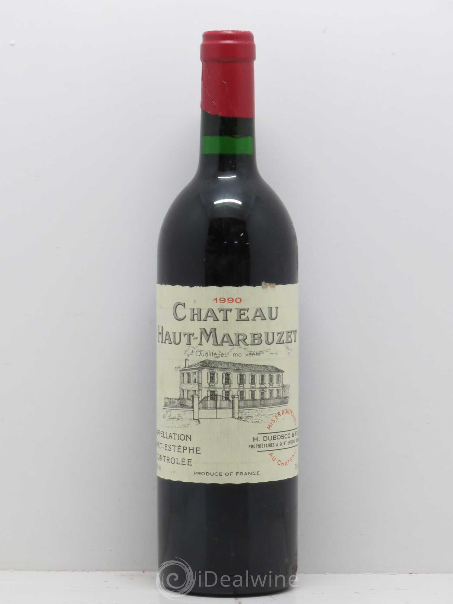 Château Haut Marbuzet 1990 - Lot de 1 bouteille - 0