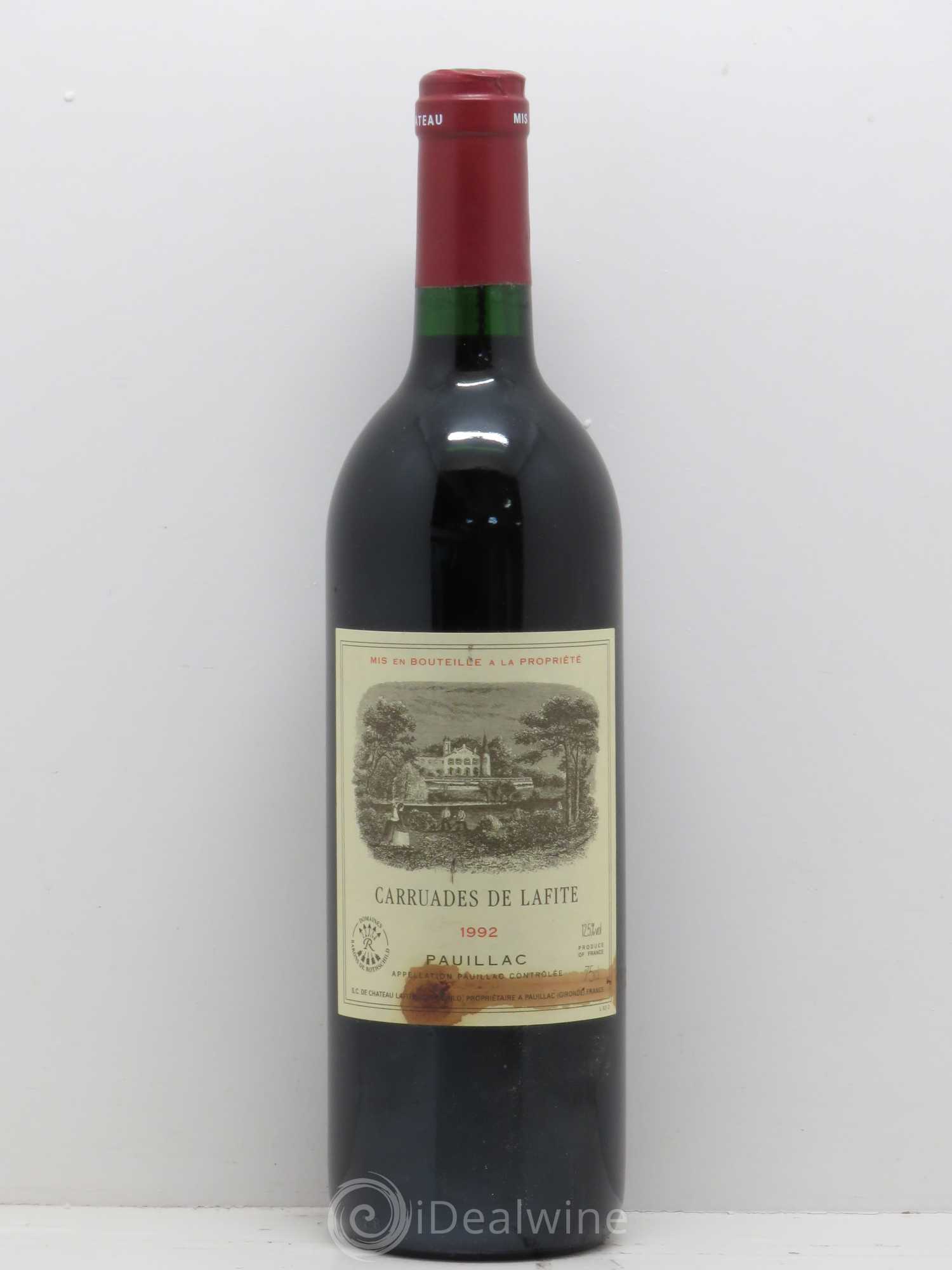 Carruades de Lafite Rothschild Second Vin 1992 - Lot de 1 bouteille - 0