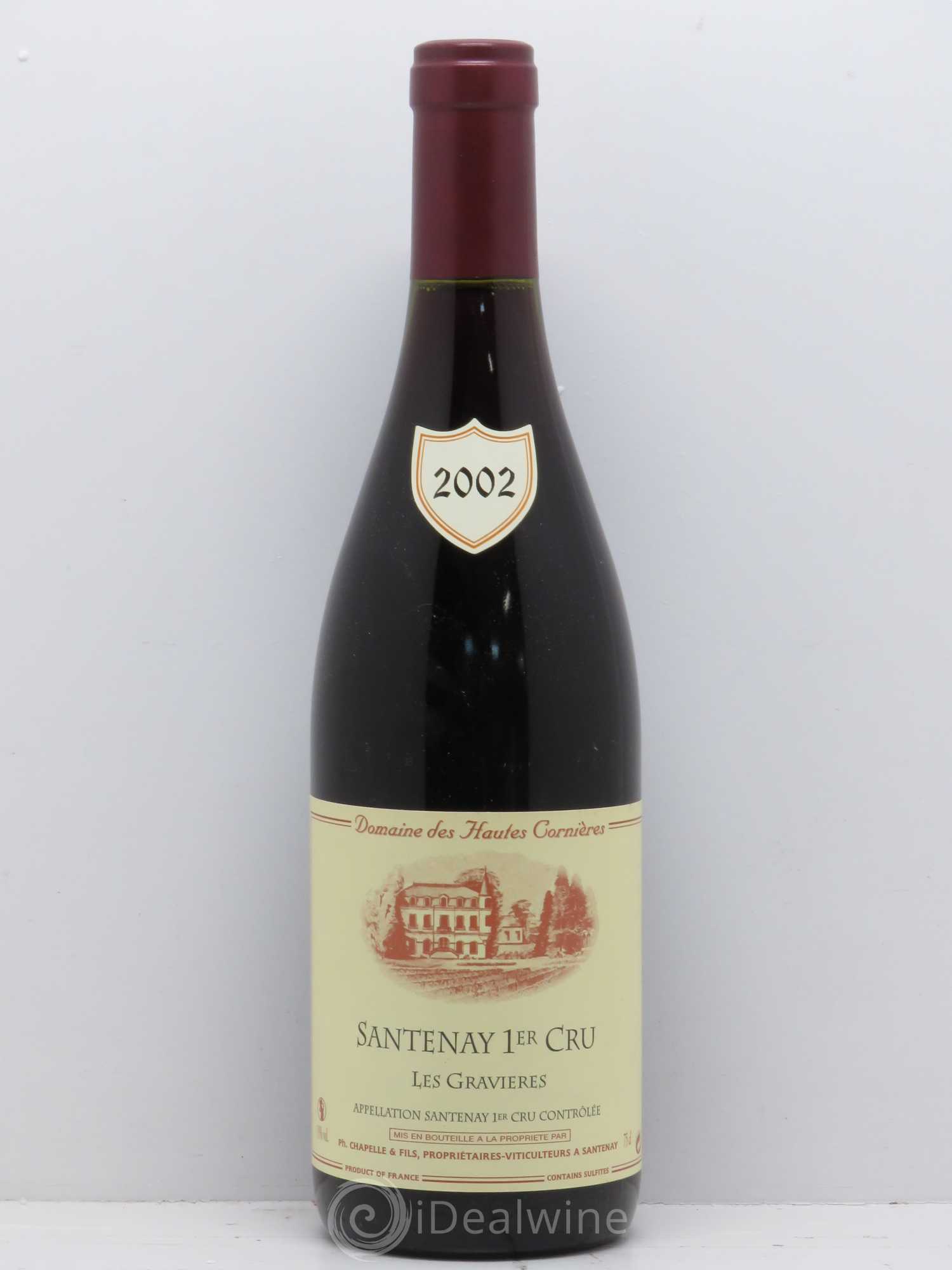 Santenay 1er Cru Les Gravières Domaine Des Hautes Cornières 2002 - Posten von 1 Flasche - 0