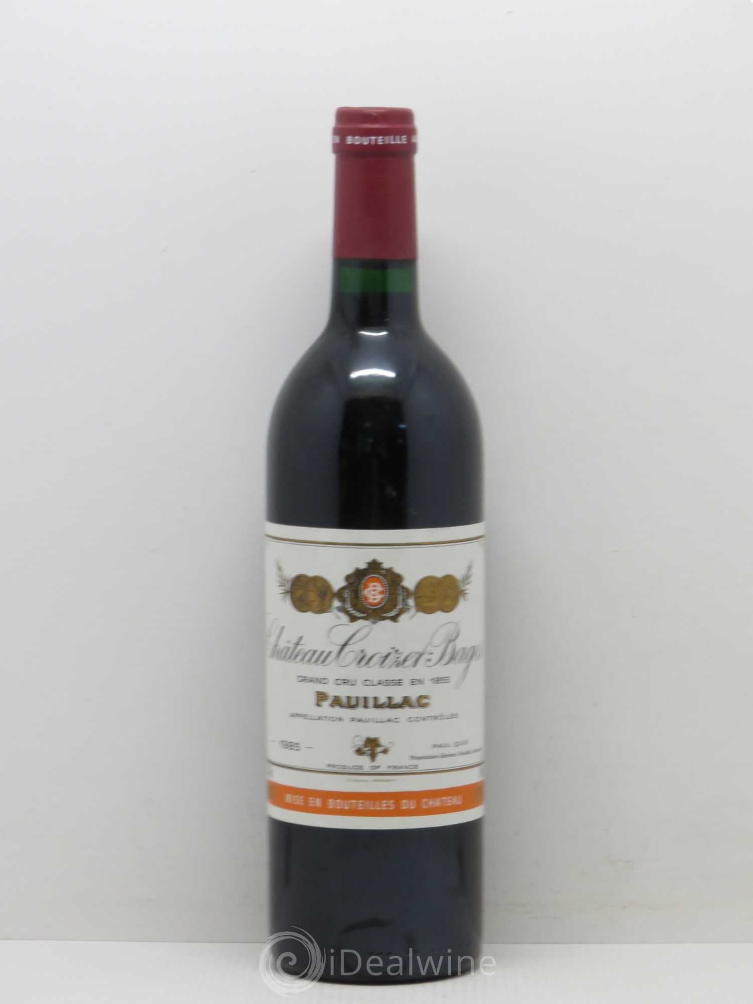 Château Croizet Bages 5ème Grand Cru Classé 1985 - Lot de 1 bouteille - 0