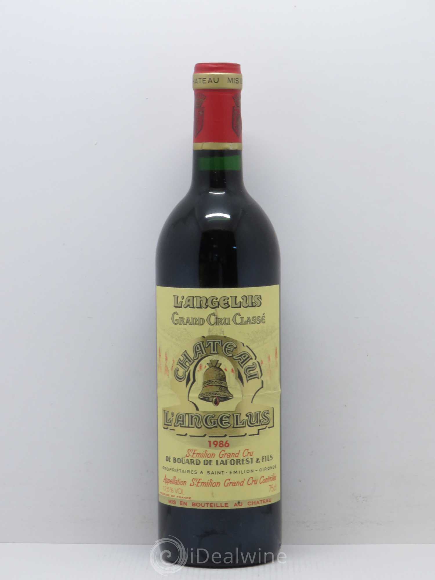 Château Angélus 1er Grand Cru Classé A 1986 - Lot de 1 bouteille - 0