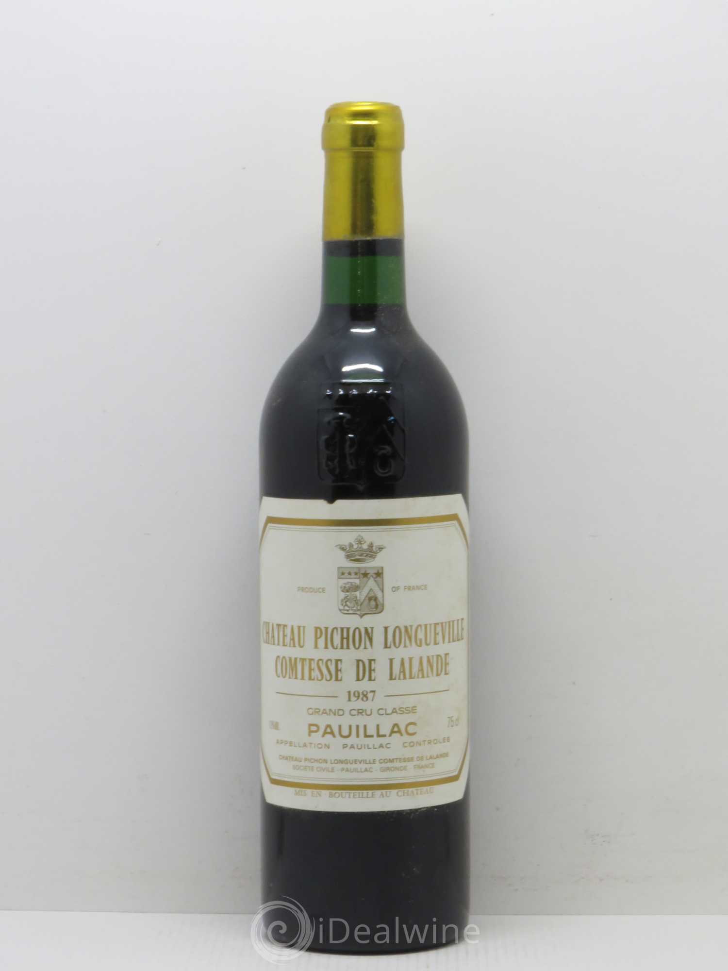 Château Pichon Longueville Comtesse de Lalande 2ème Grand Cru Classé 1987 - Lot de 1 bouteille - 0