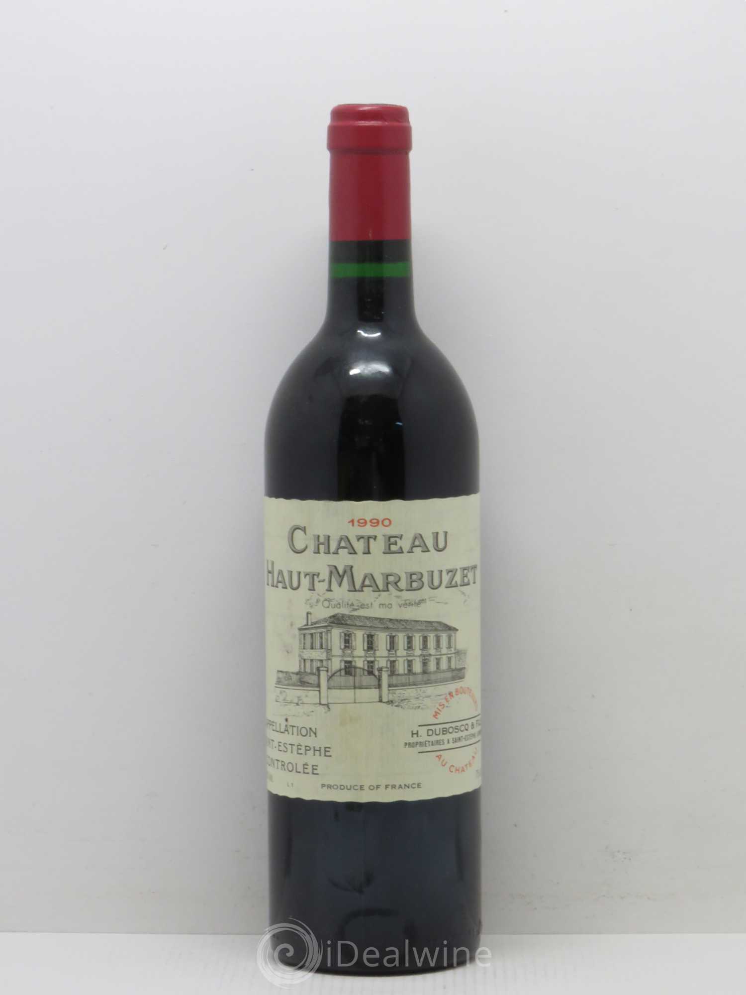 Château Haut Marbuzet 1990 - Lot de 1 bouteille - 0