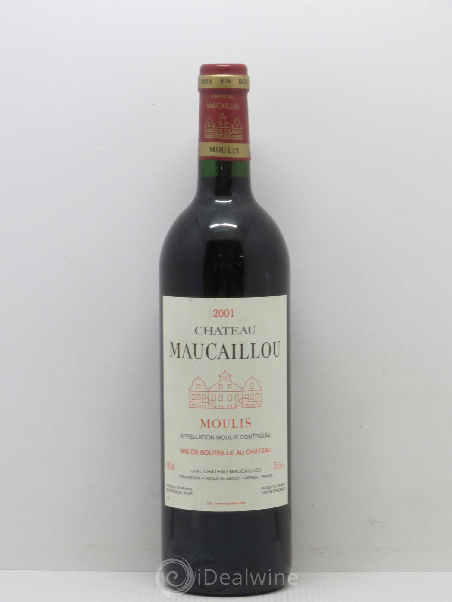 Château Maucaillou 2001 - Lot de 1 bouteille - 0