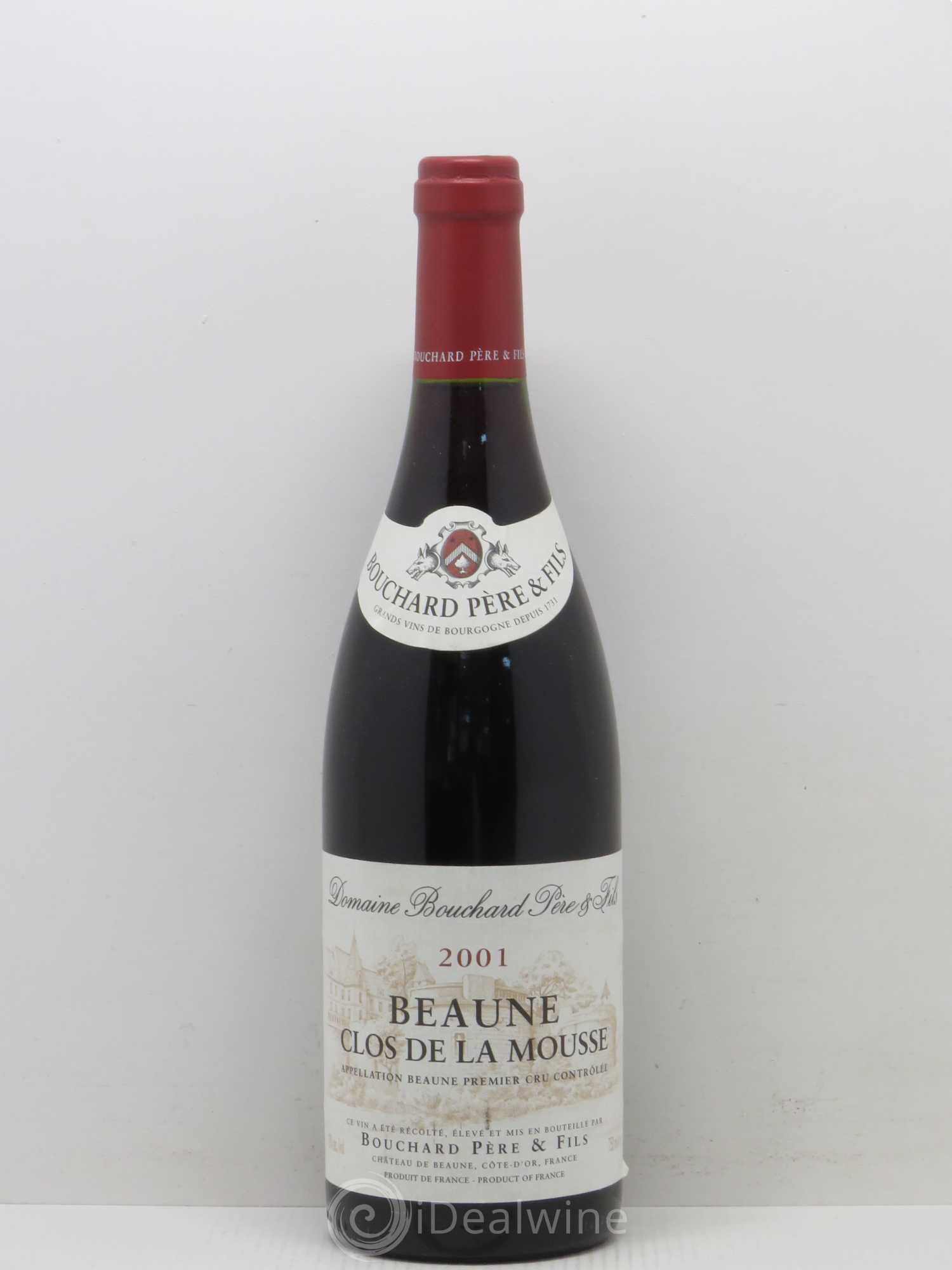 Beaune 1er Cru Clos de la Mousse Bouchard Père & Fils (sans prix de réserve) 2001 - Lot de 1 bouteille - 0