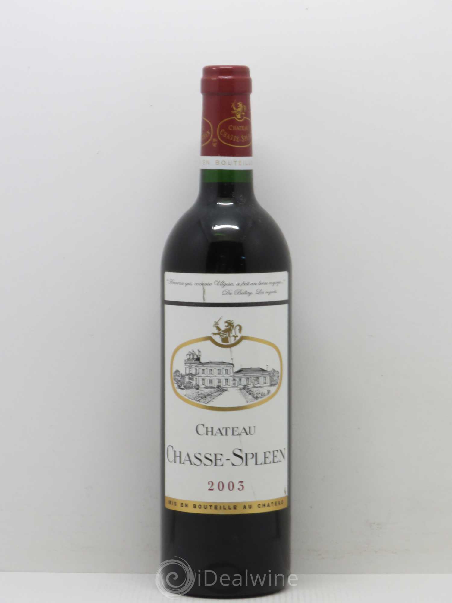 Château Chasse Spleen 2003 - Lot de 1 bouteille - 0