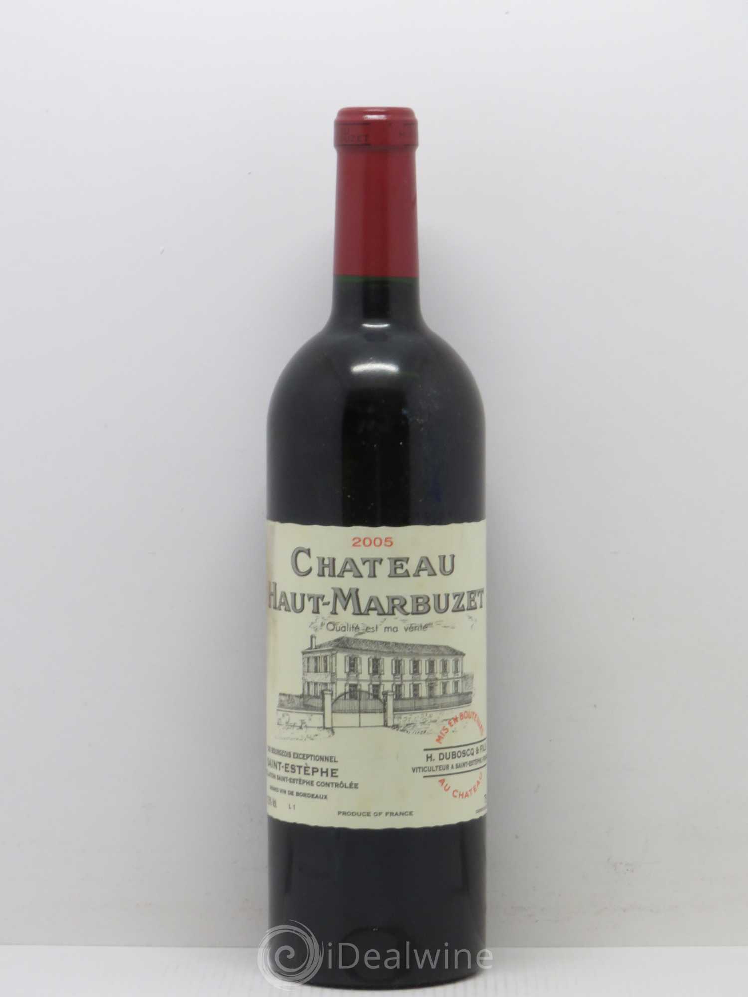 Château Haut Marbuzet 2005 - Lot de 1 bouteille - 0