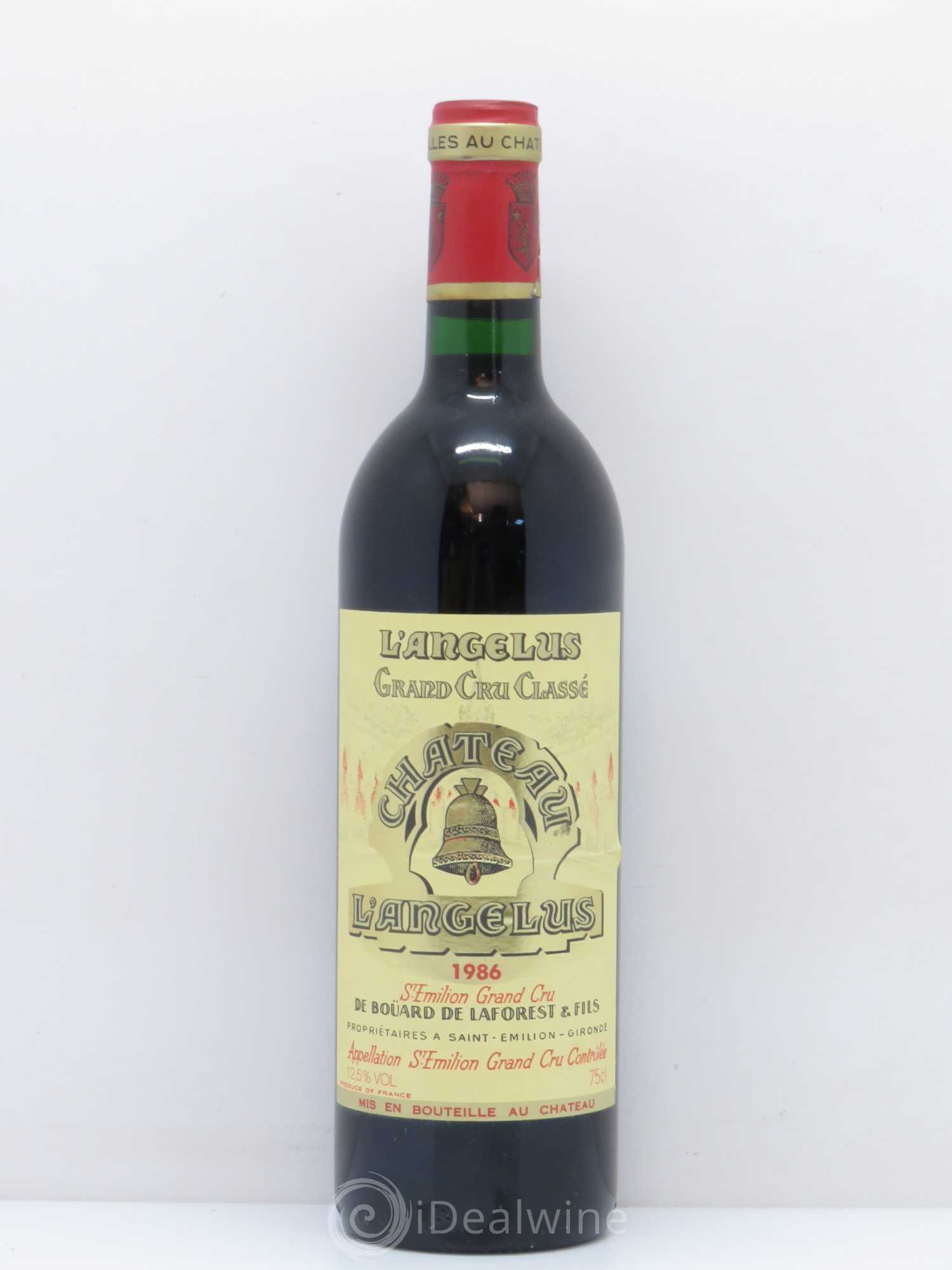 Château Angélus 1er Grand Cru Classé A 1986 - Lot de 1 bouteille - 0