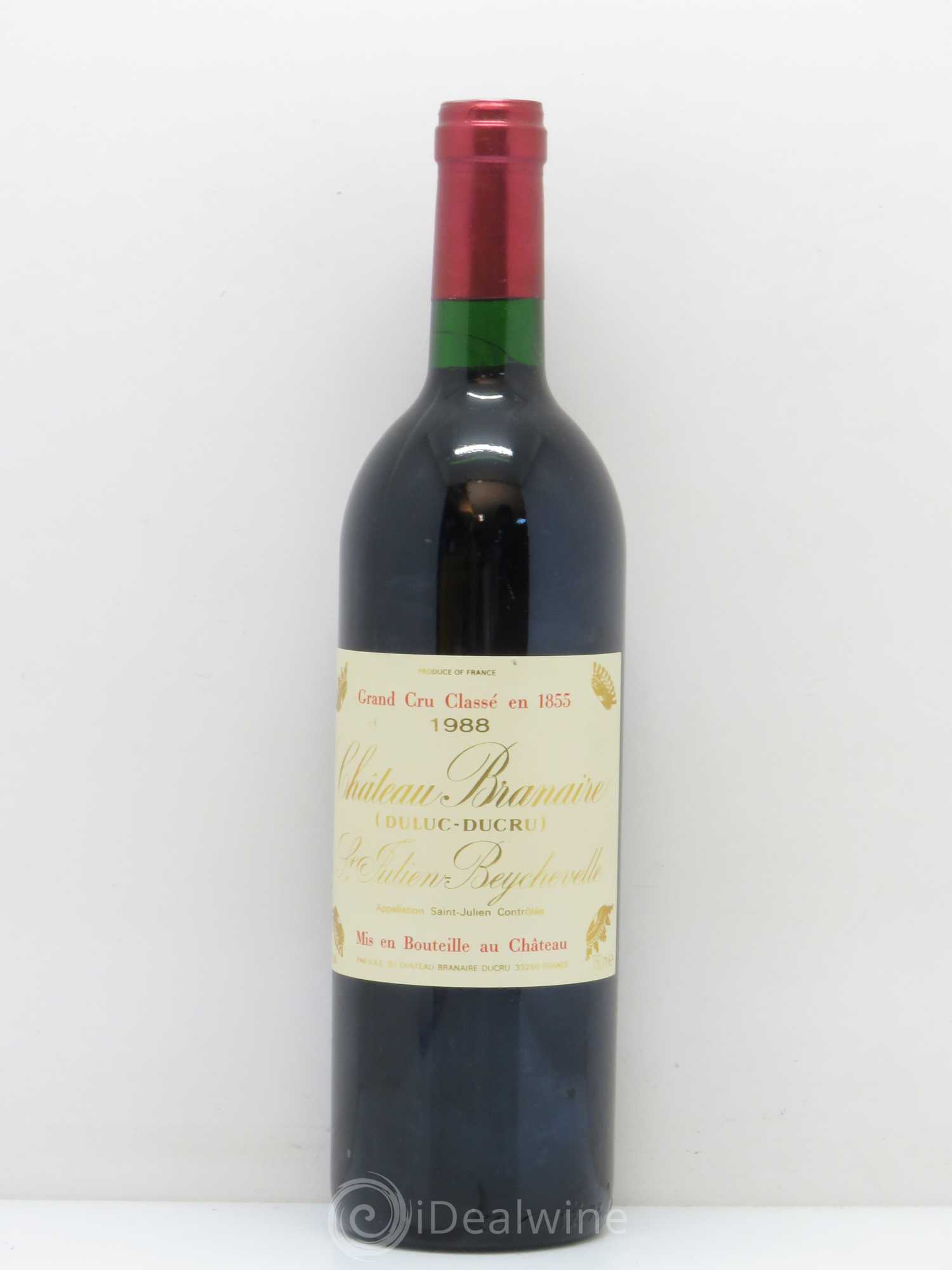 Château Branaire Ducru 4ème Grand Cru Classé 1988 - Lot de 1 bouteille - 0