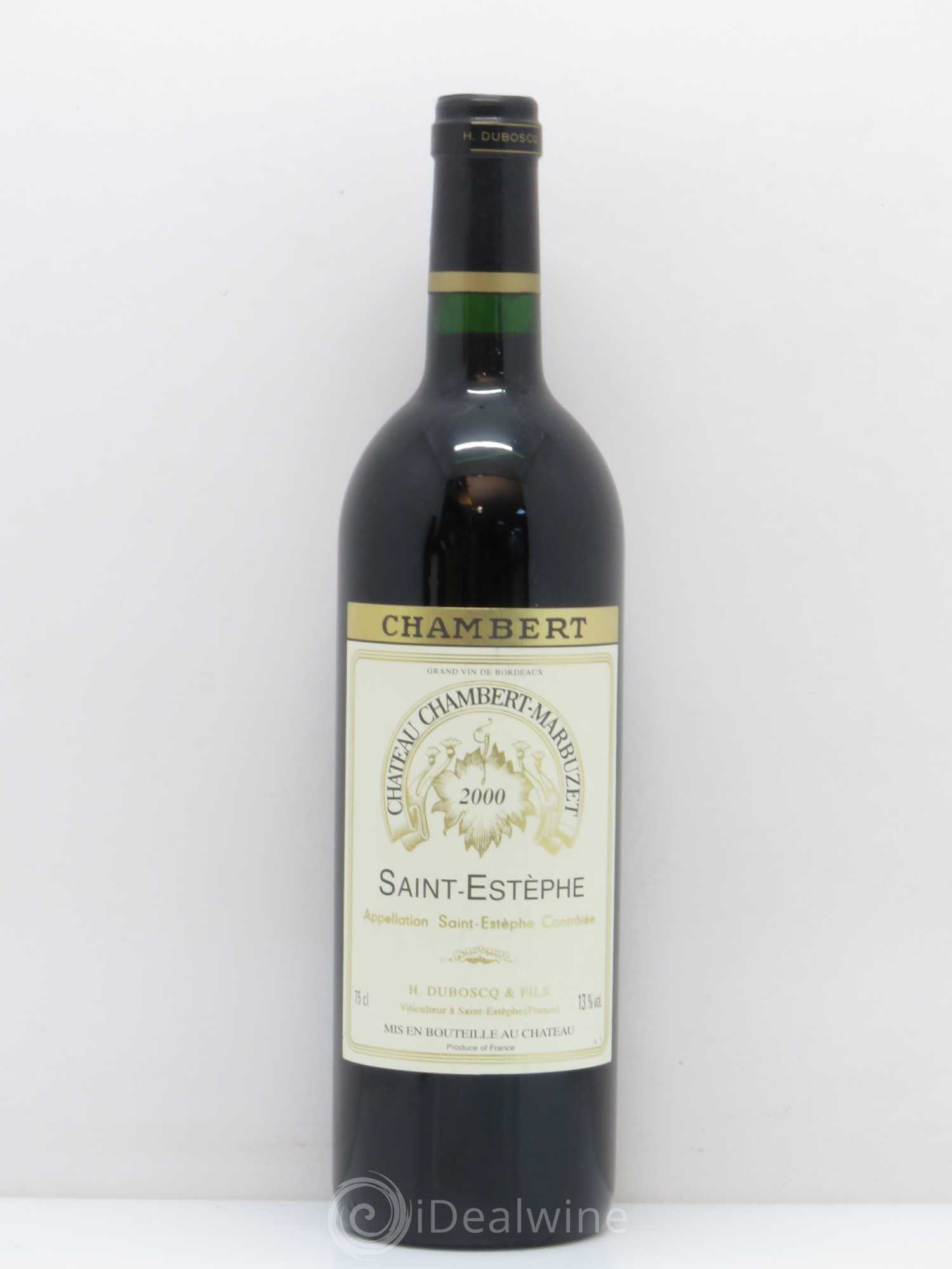 Château Chambert-Marbuzet Cru Bourgeois 2000 - Lot de 1 bouteille - 0